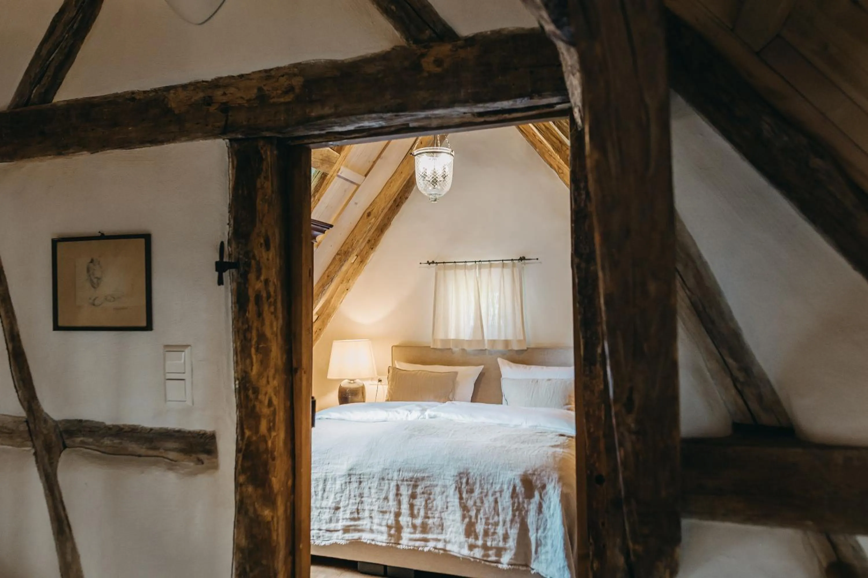 Bed in Naturhotel Die Maise