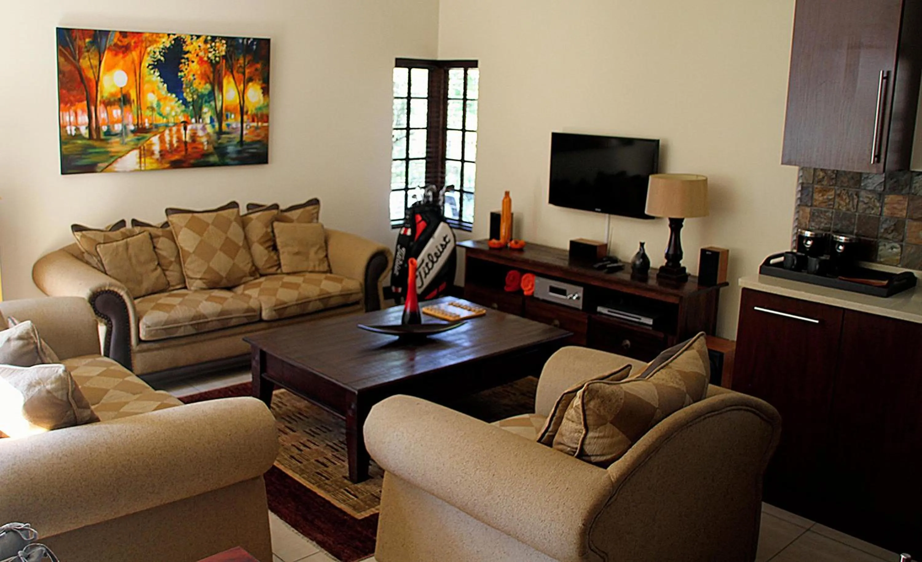 Living room in White River Country Estate Self Catering Apartment
