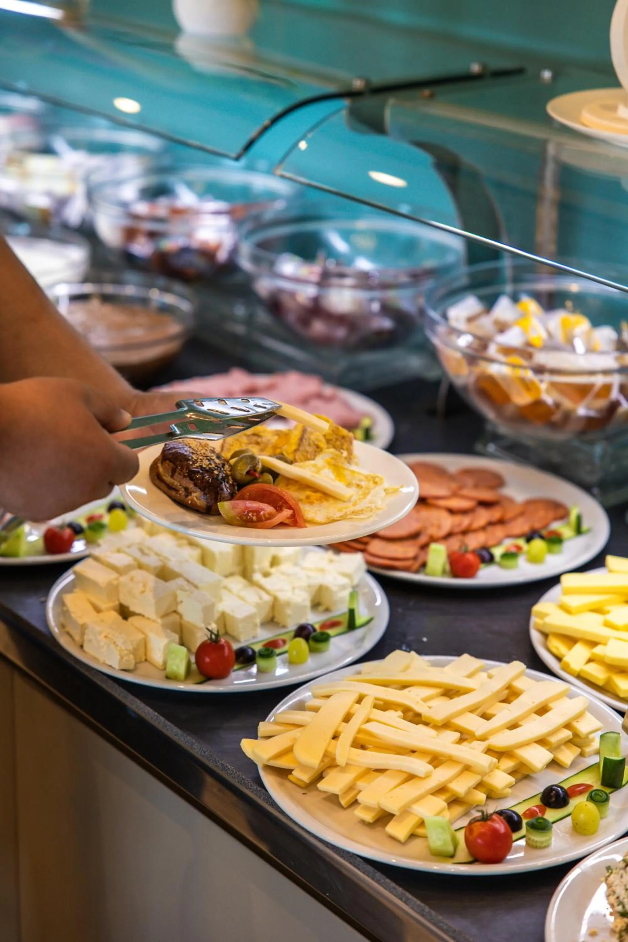 Buffet breakfast in AMR Hotel - Durres