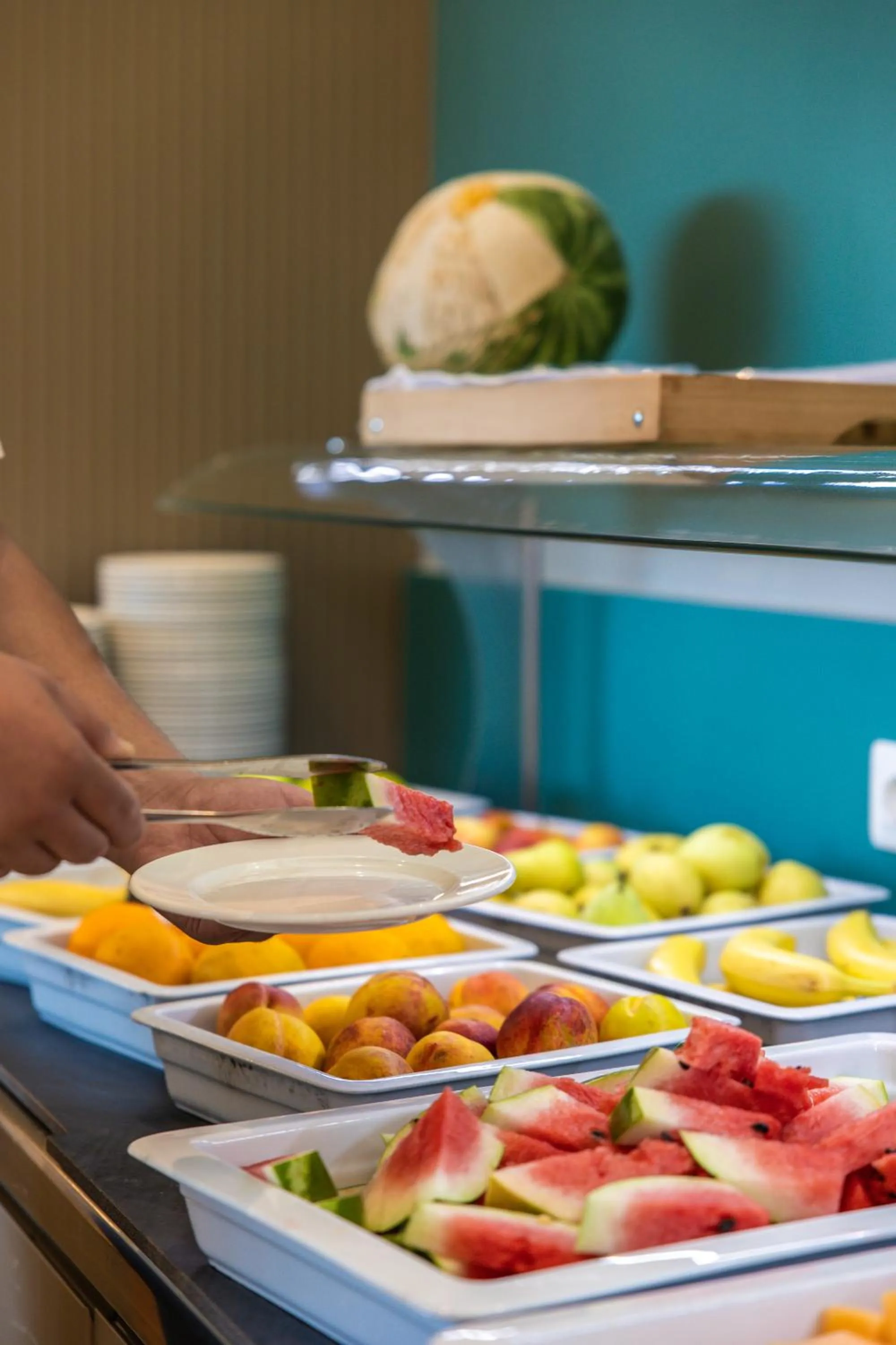 Buffet breakfast in AMR Hotel - Durres