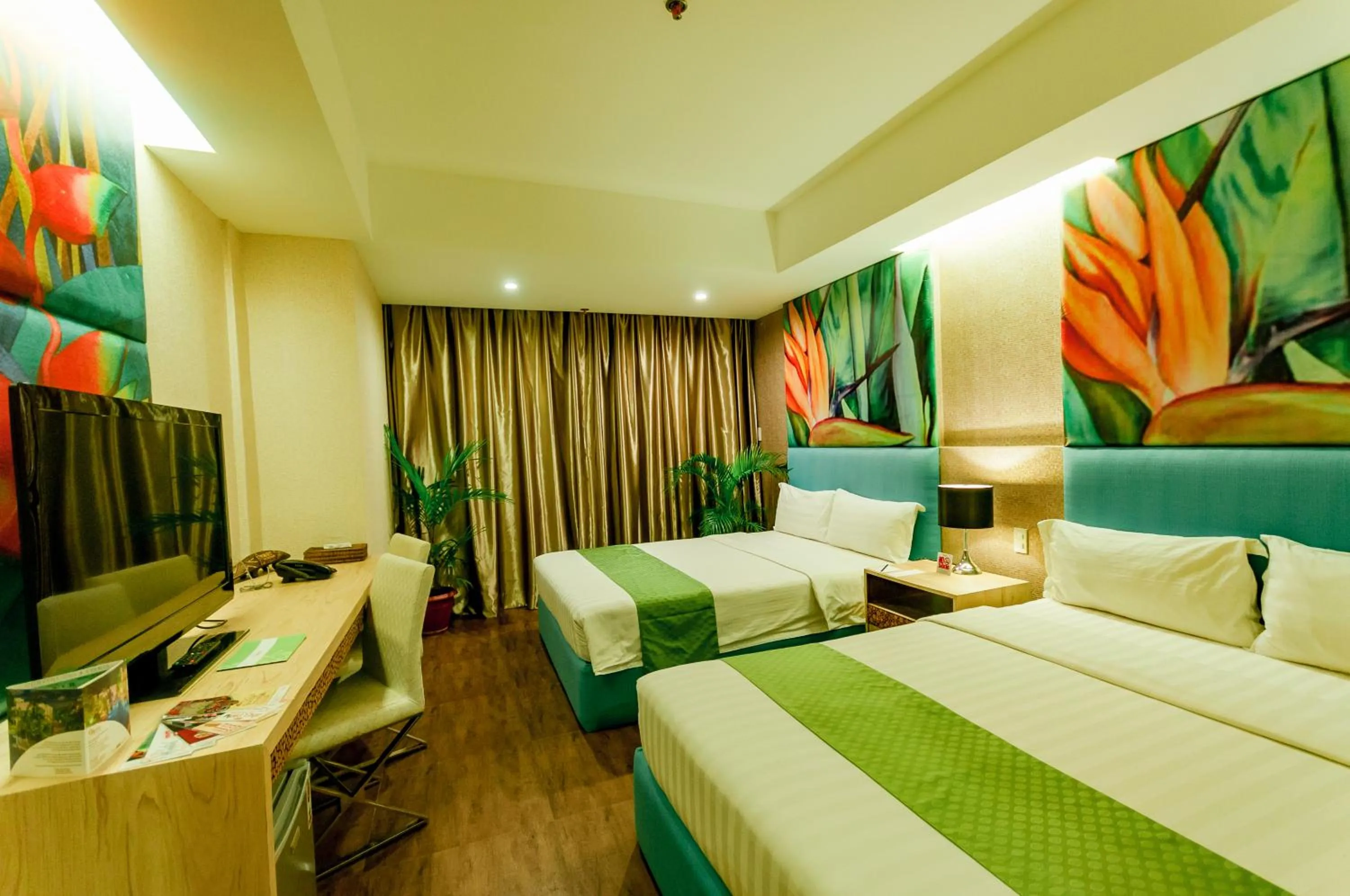 Photo of the whole room, Bed in Aziza Paradise Hotel