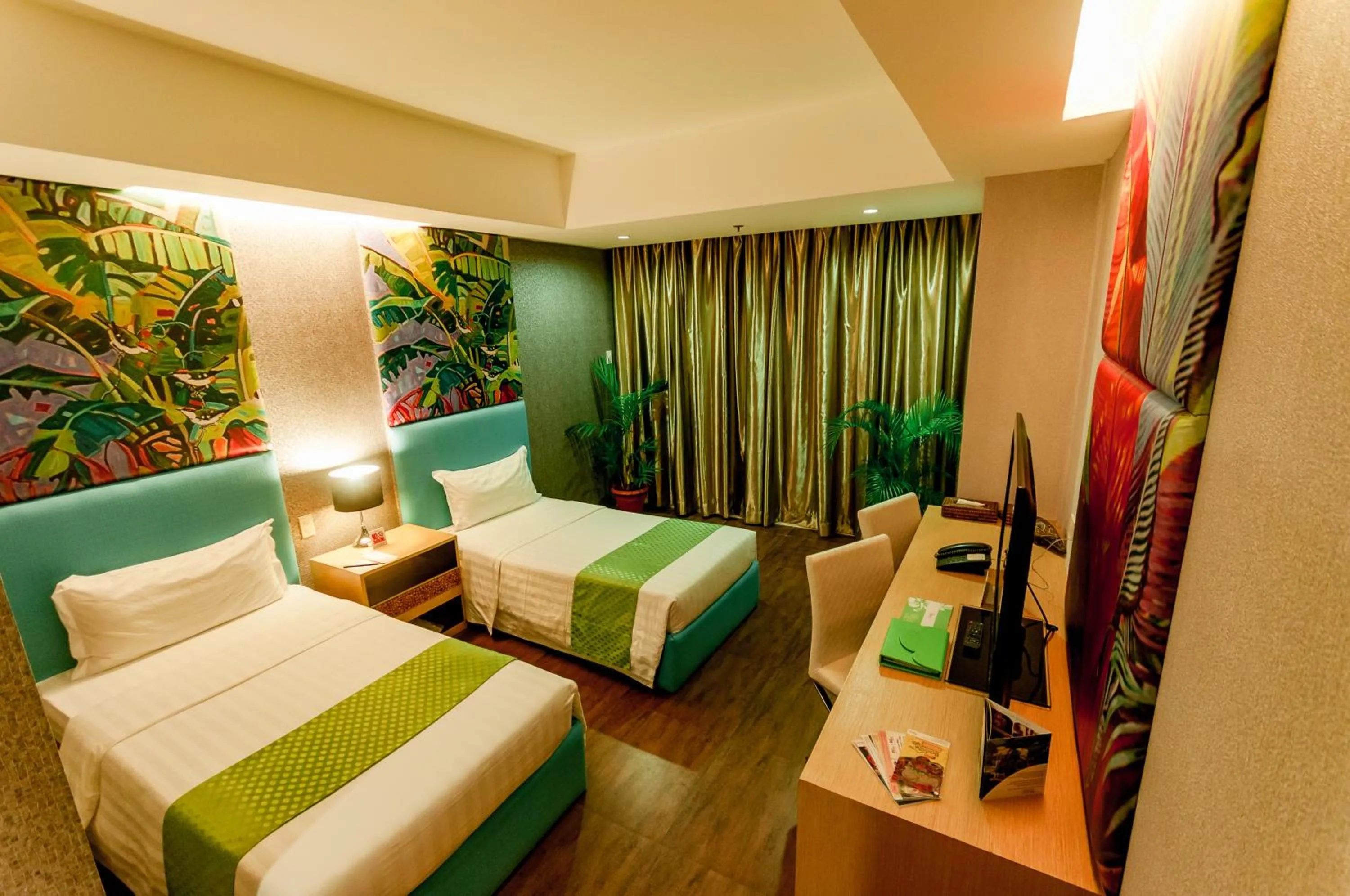 Photo of the whole room, Bed in Aziza Paradise Hotel