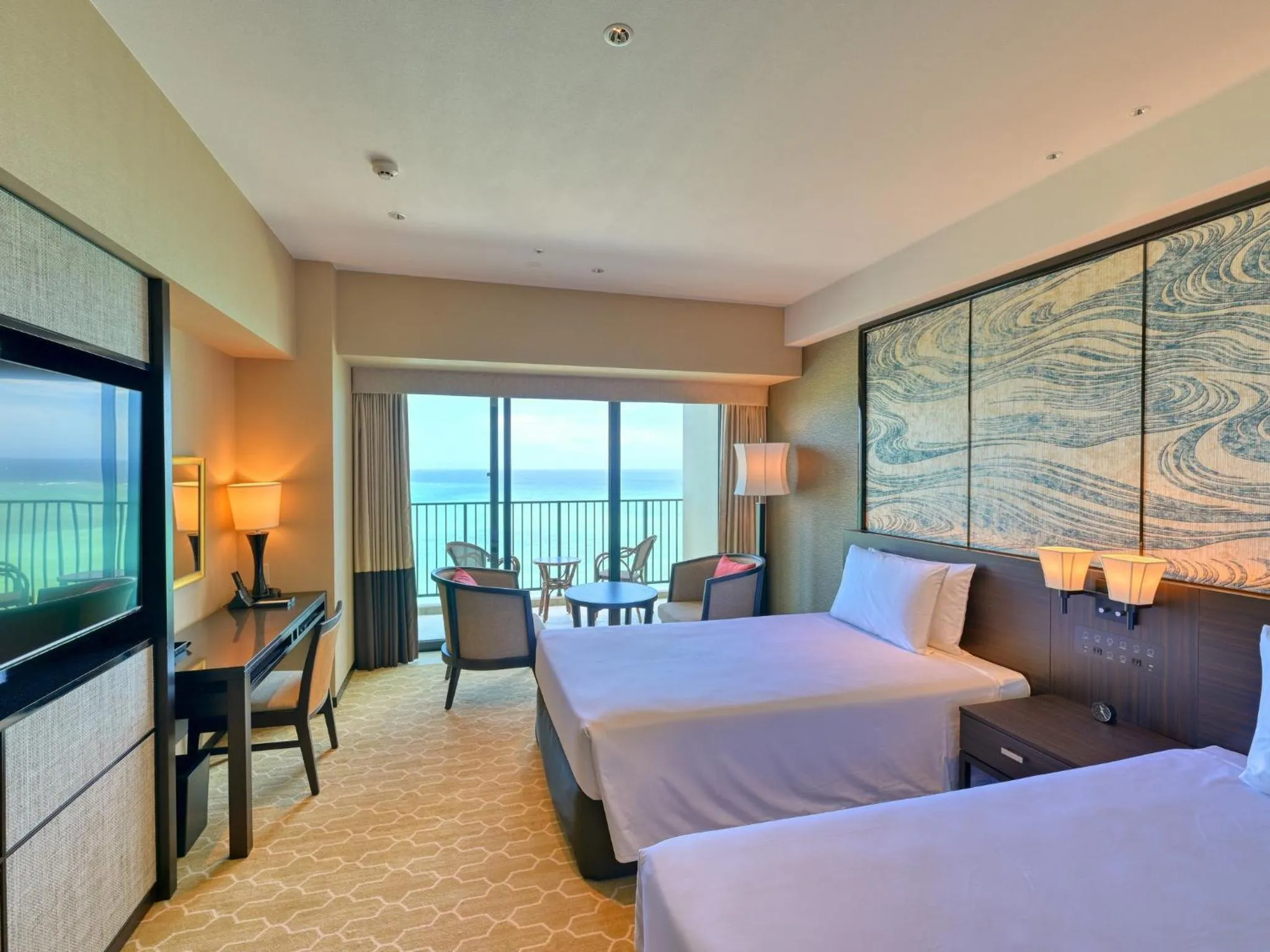 Photo of the whole room, Bed in Ryukyu Hotel & Resort Nashiro Beach