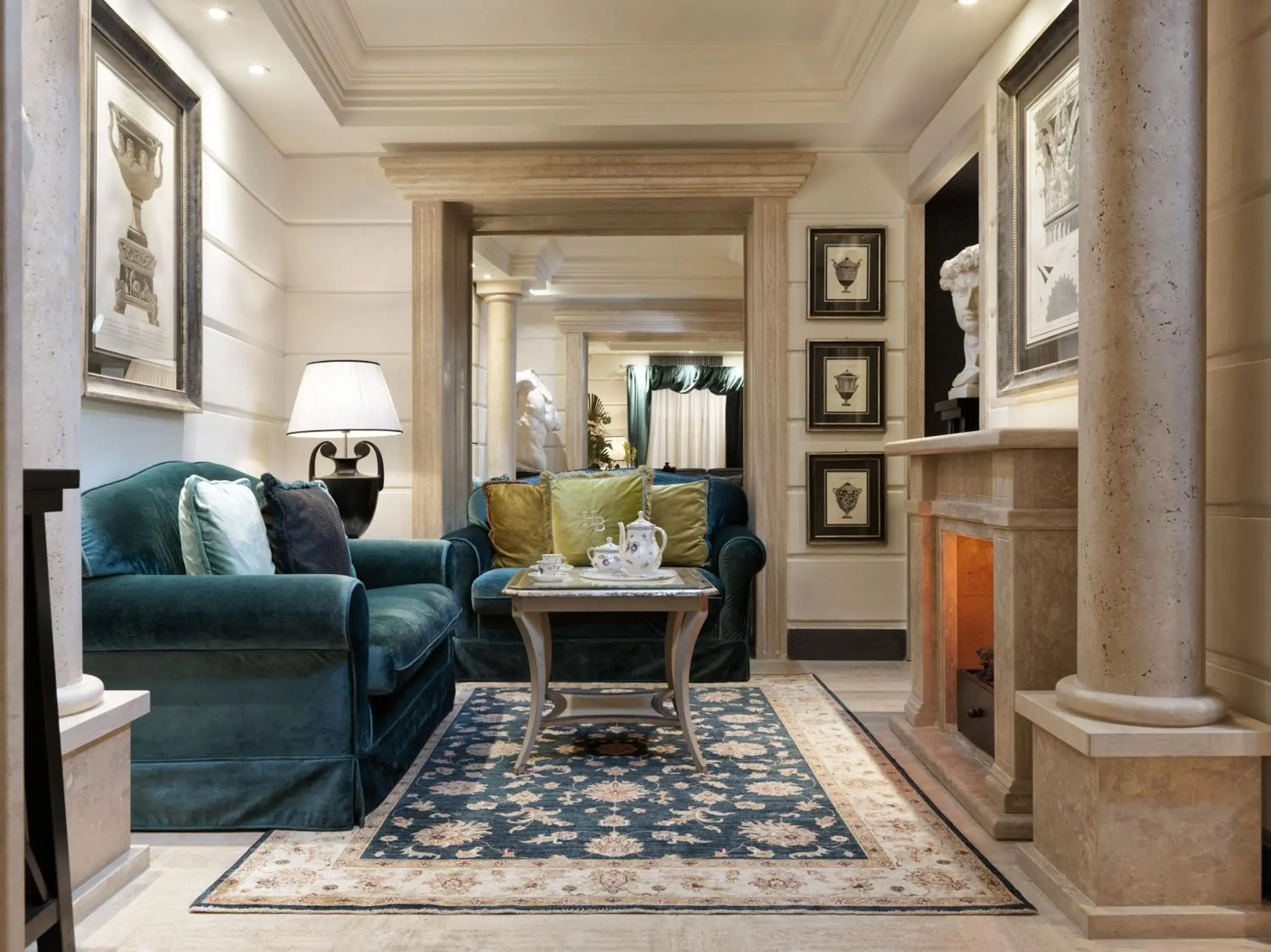 Lobby or reception in Hotel Barocco Lobby or reception in Hotel Barocco