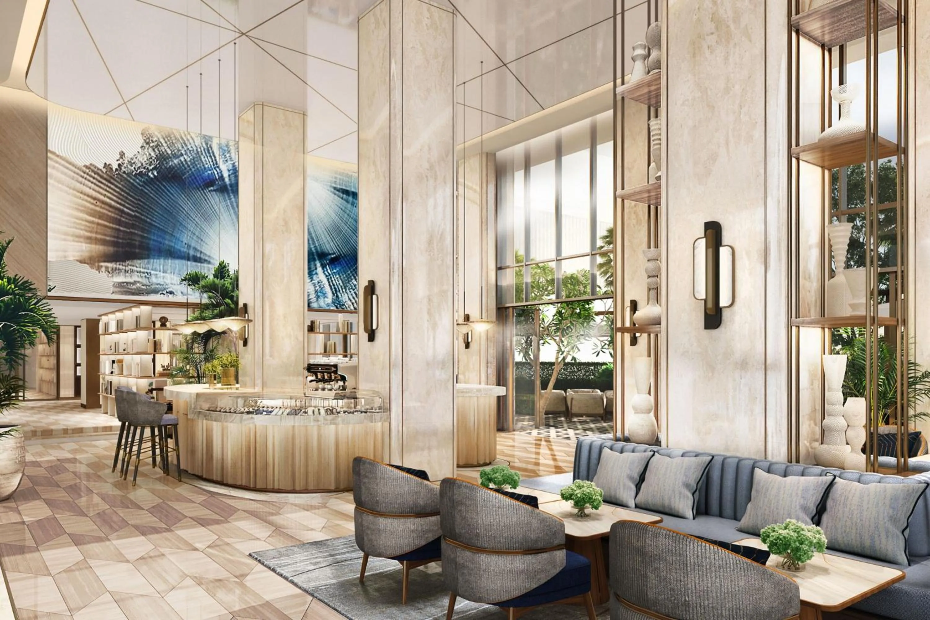 Lounge or bar in The St. Regis Kuwait