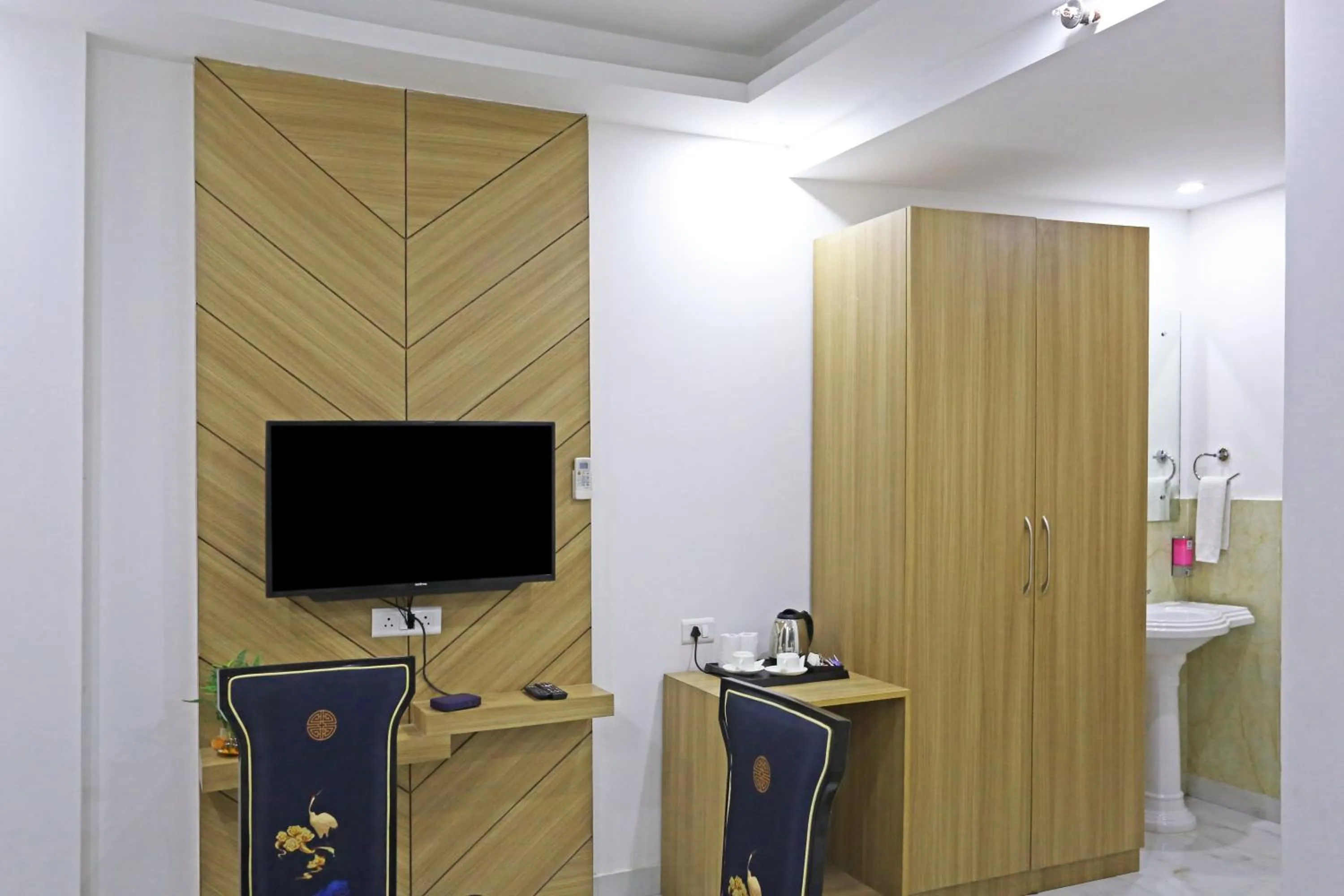 TV and multimedia in Hotel Decent Suites - Delhi Airport