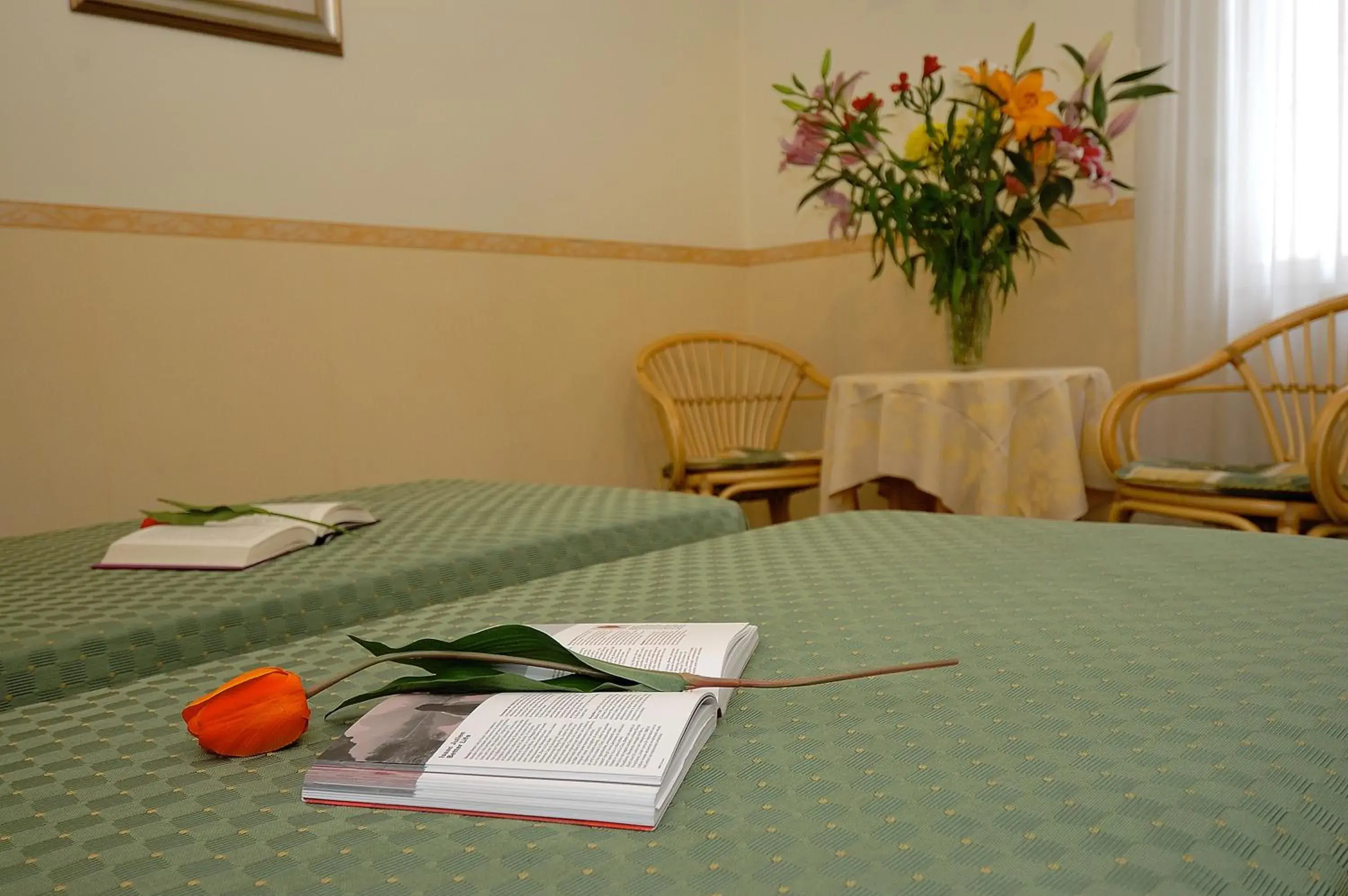 Decorative detail, Bed in Villa Angelica Decorative detail, Bed in Villa Angelica