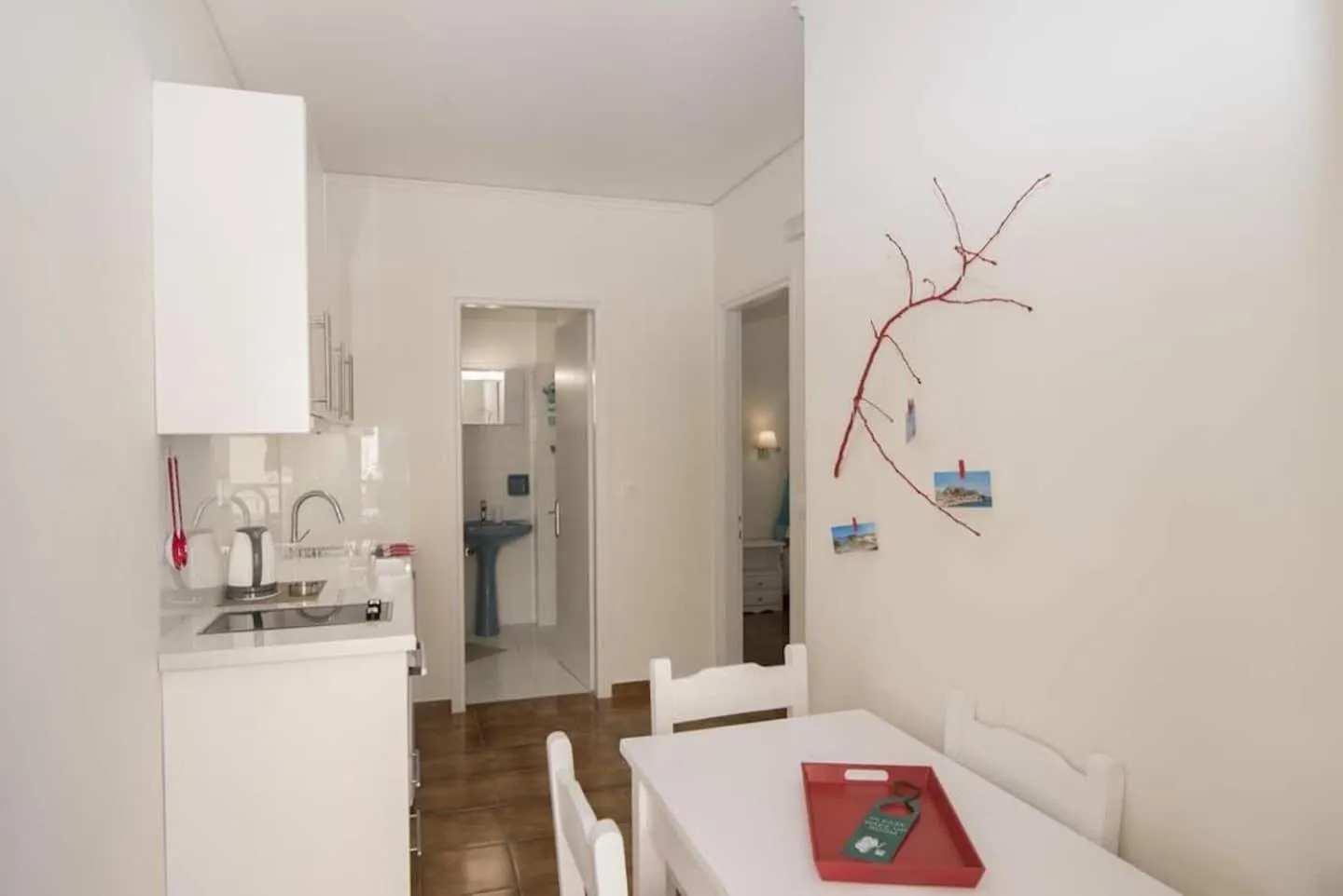 Kitchen or kitchenette in Filoxenia Kirki Apartments