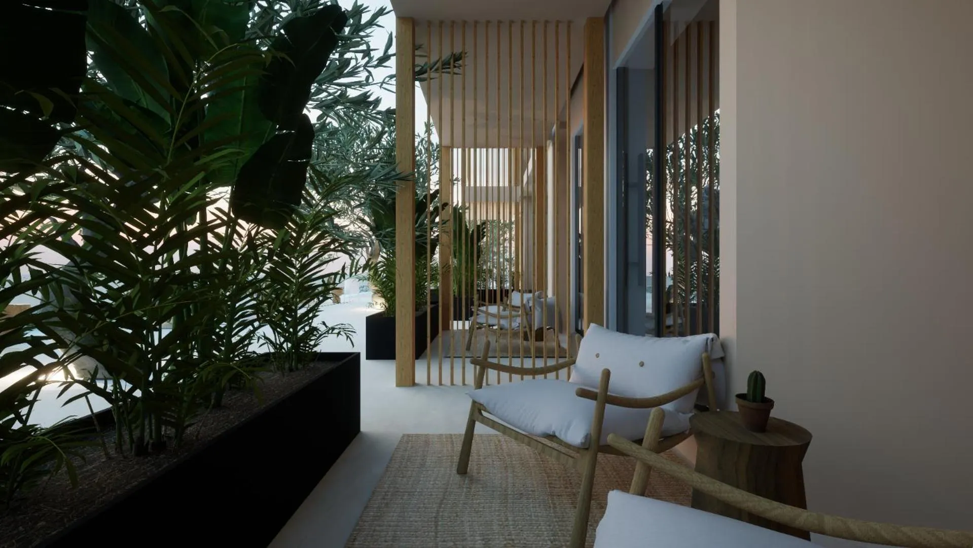 Patio in The Nest Resort