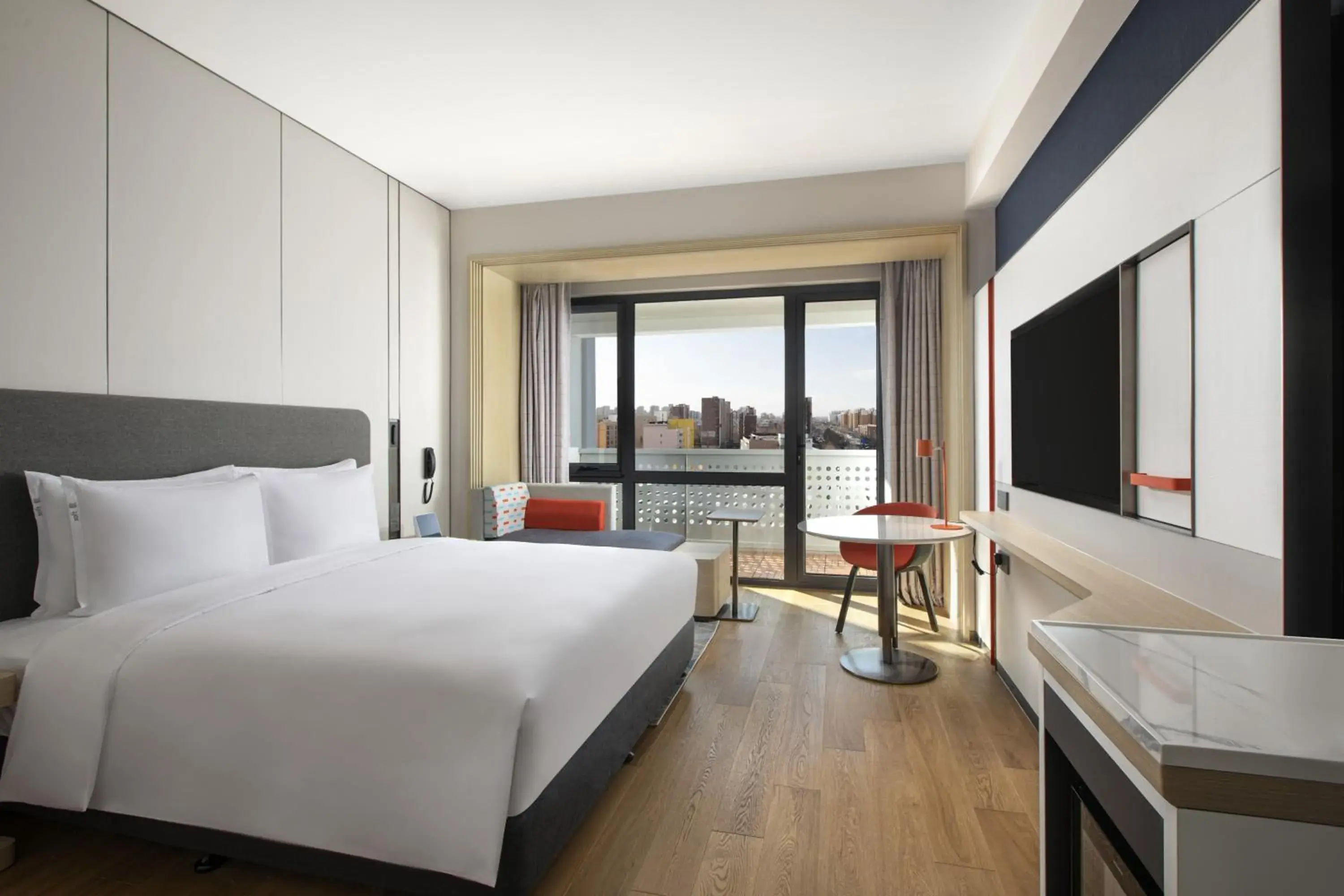 Bed in Holiday Inn Express Beijing Yizhuang Center by IHG Bed in Holiday Inn Express Beijing Yizhuang Center by IHG