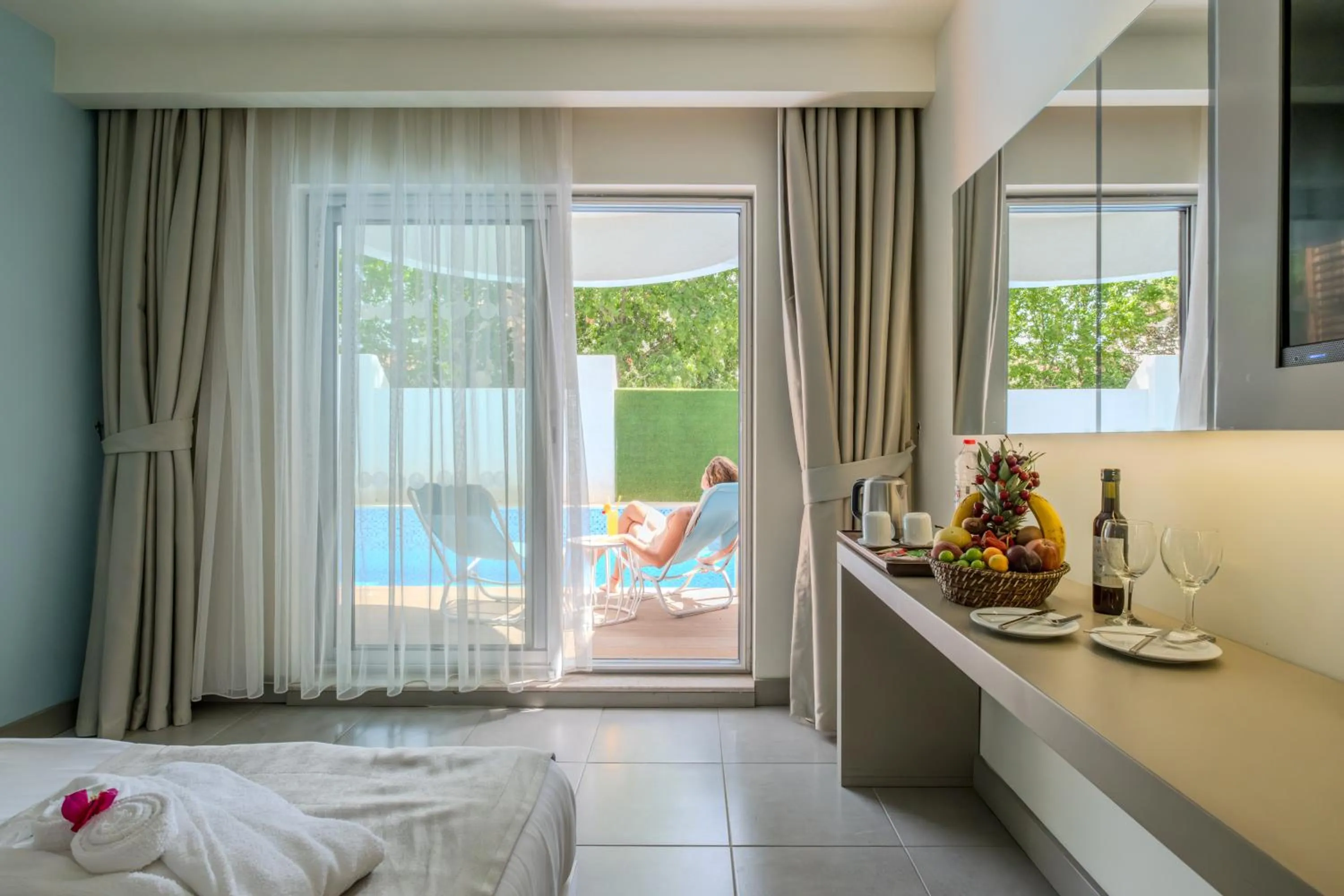 Coffee/tea facilities, Bed in Flora Garden Ephesus Kusadasi - All Inclusive