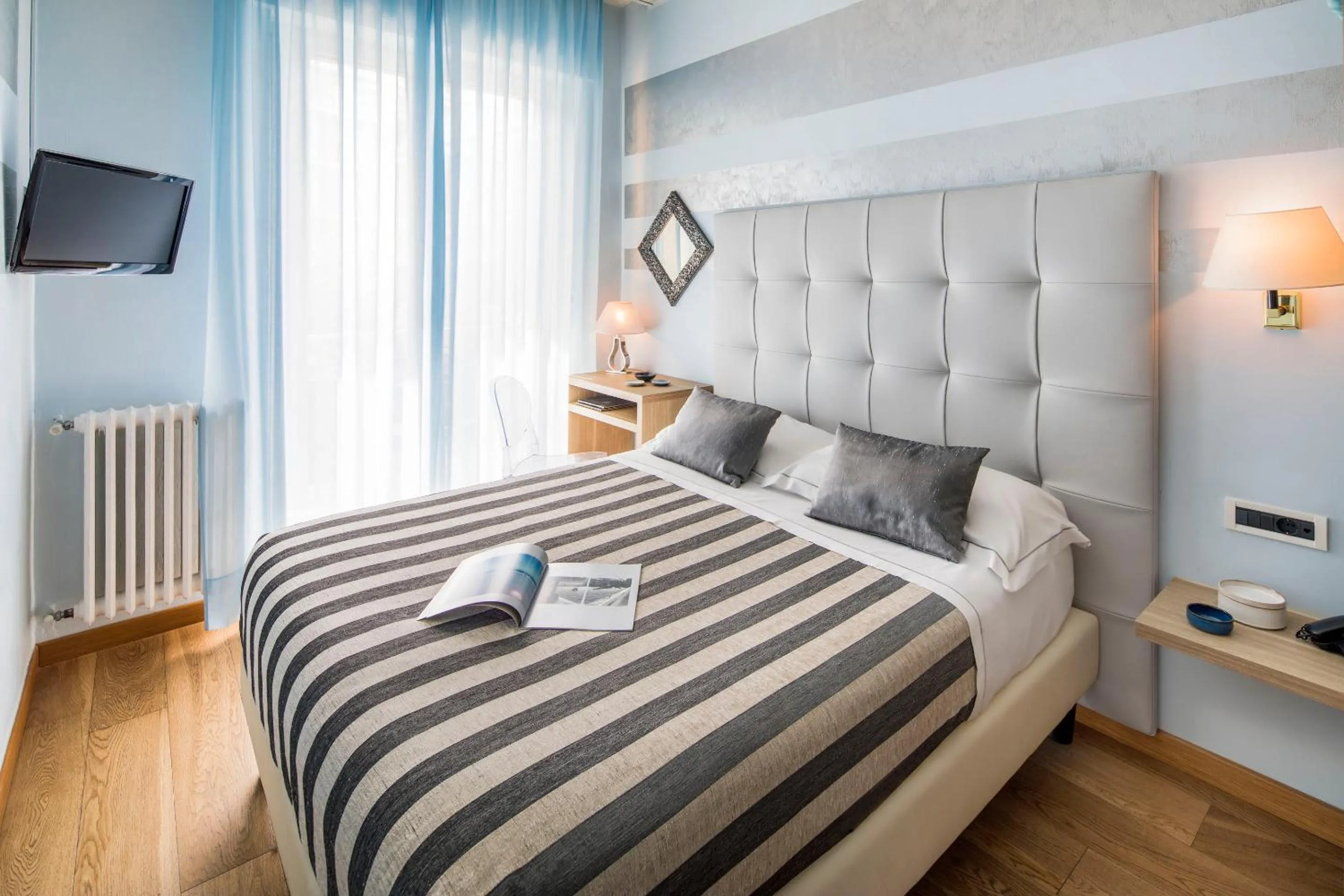 Bed in Hotel Torino Wellness & Spa