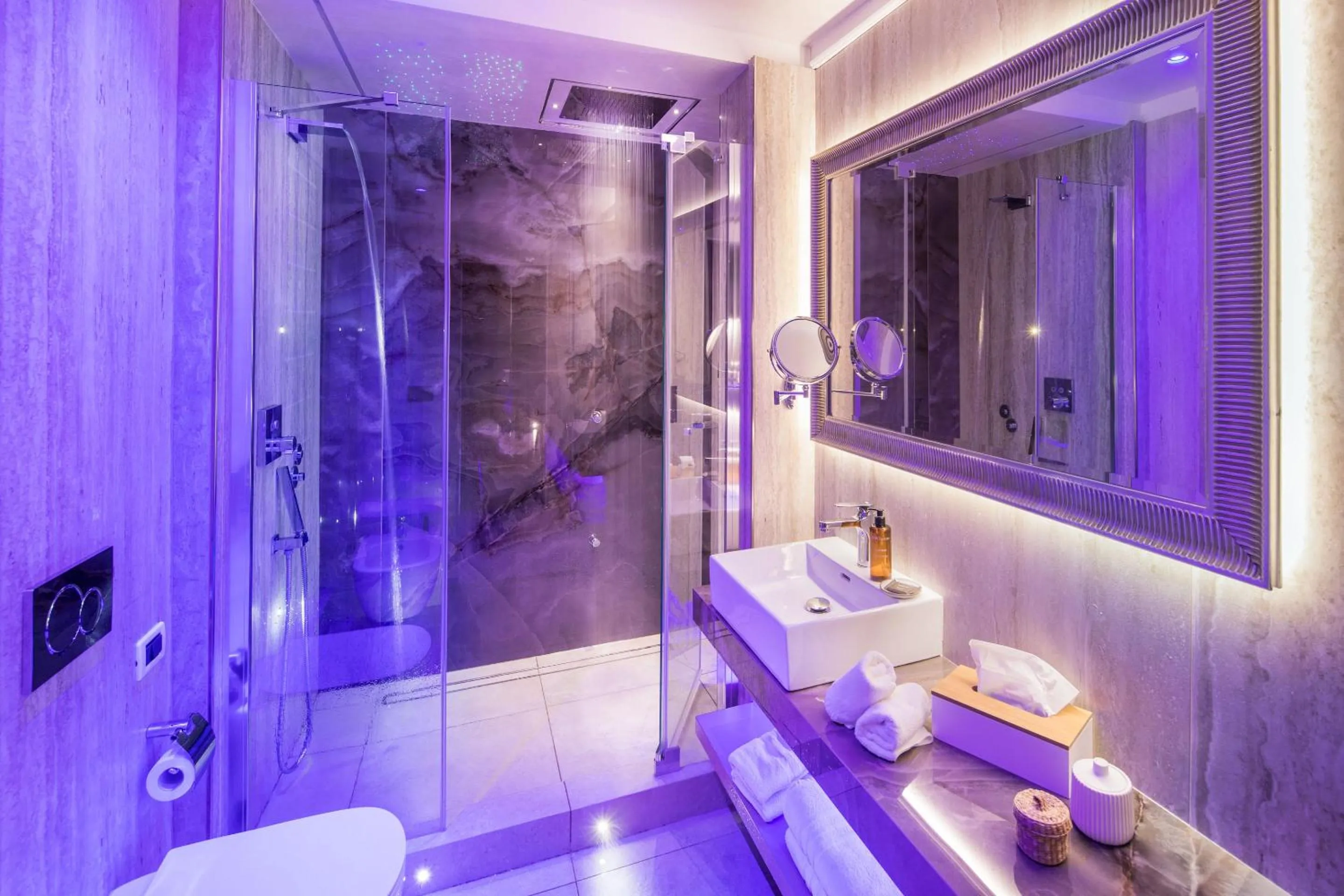 Shower in Hotel Torino Wellness & Spa