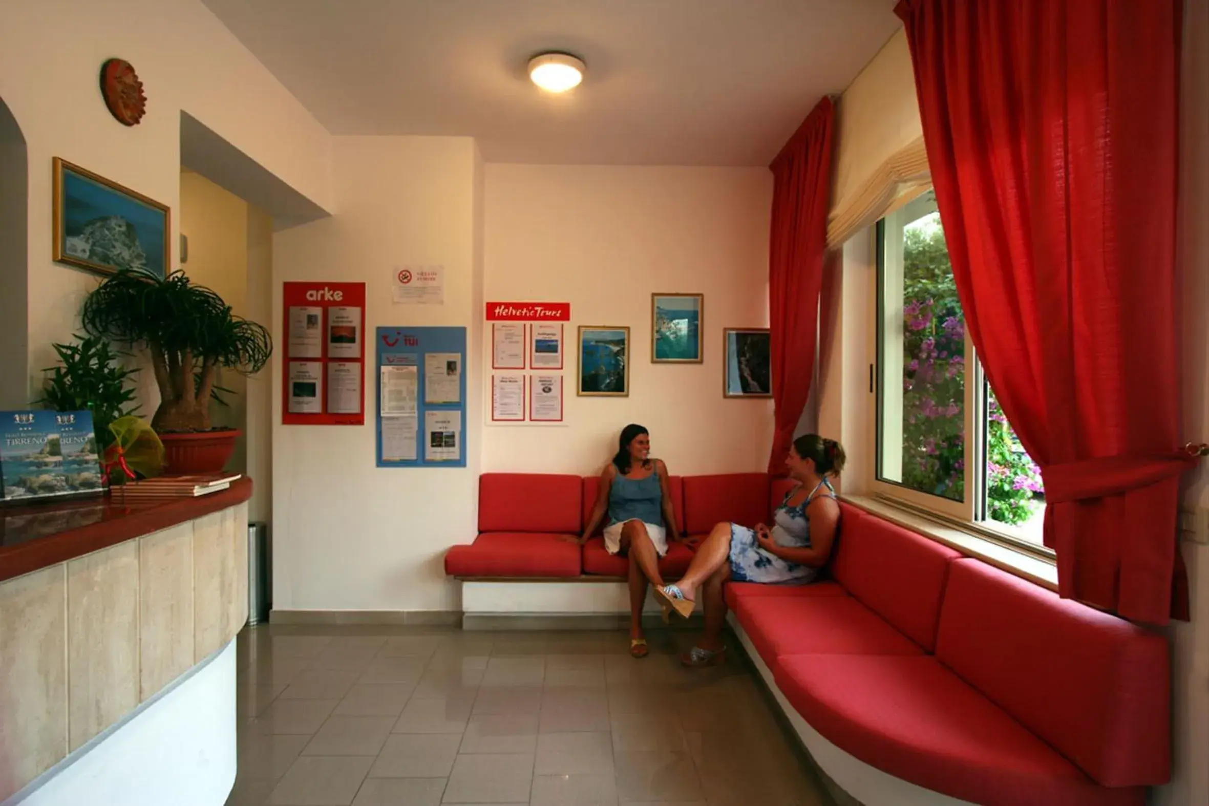 Lobby or reception in Hotel Tirreno Lobby or reception in Hotel Tirreno