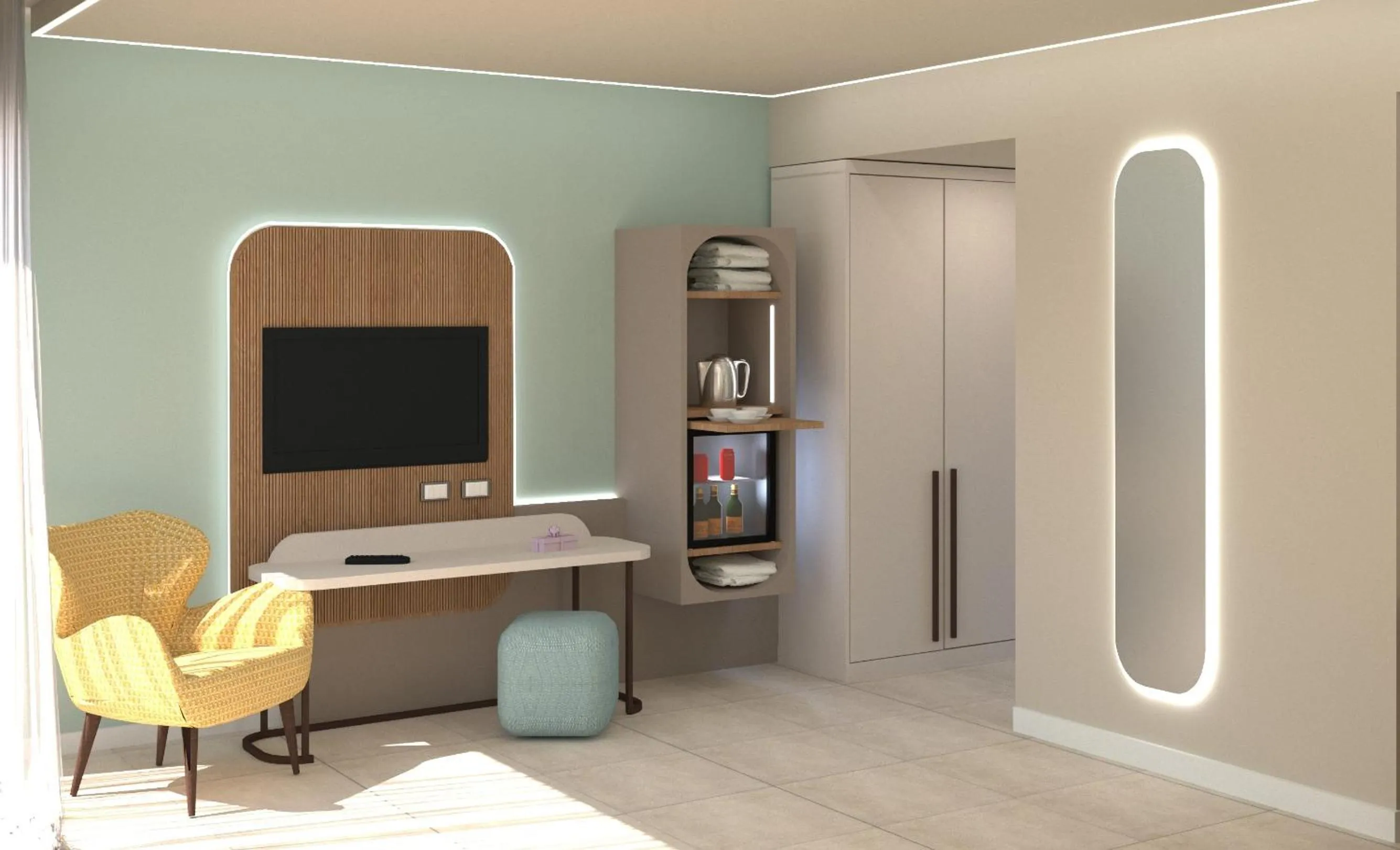 Photo of the whole room in Hotel Tirreno