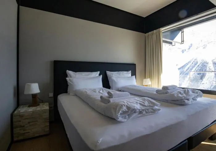Bed in Lauchernalp Resort Residences