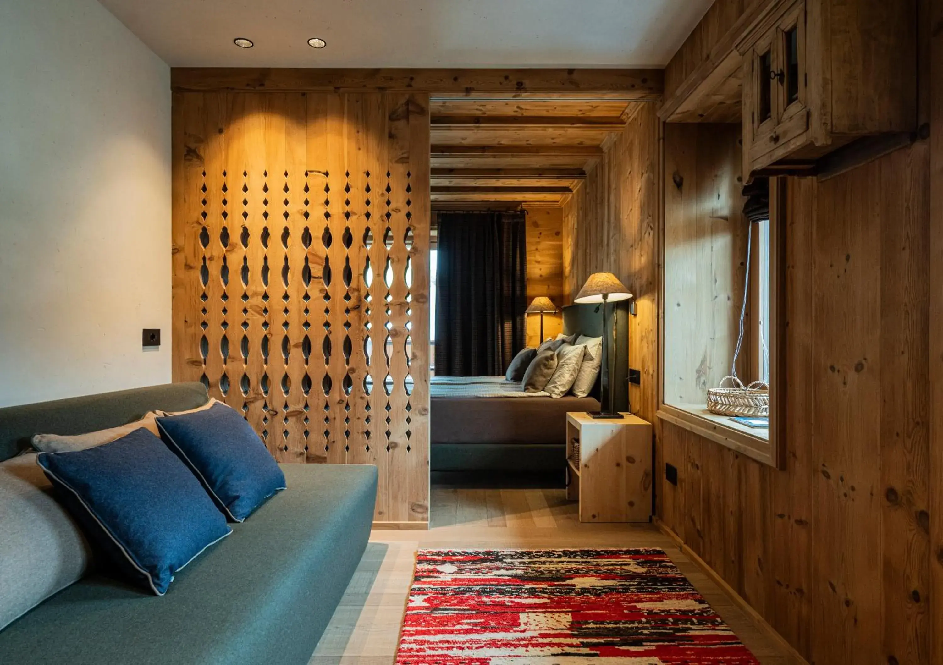 Living room in La Genzianella Bormio Living room in La Genzianella Bormio