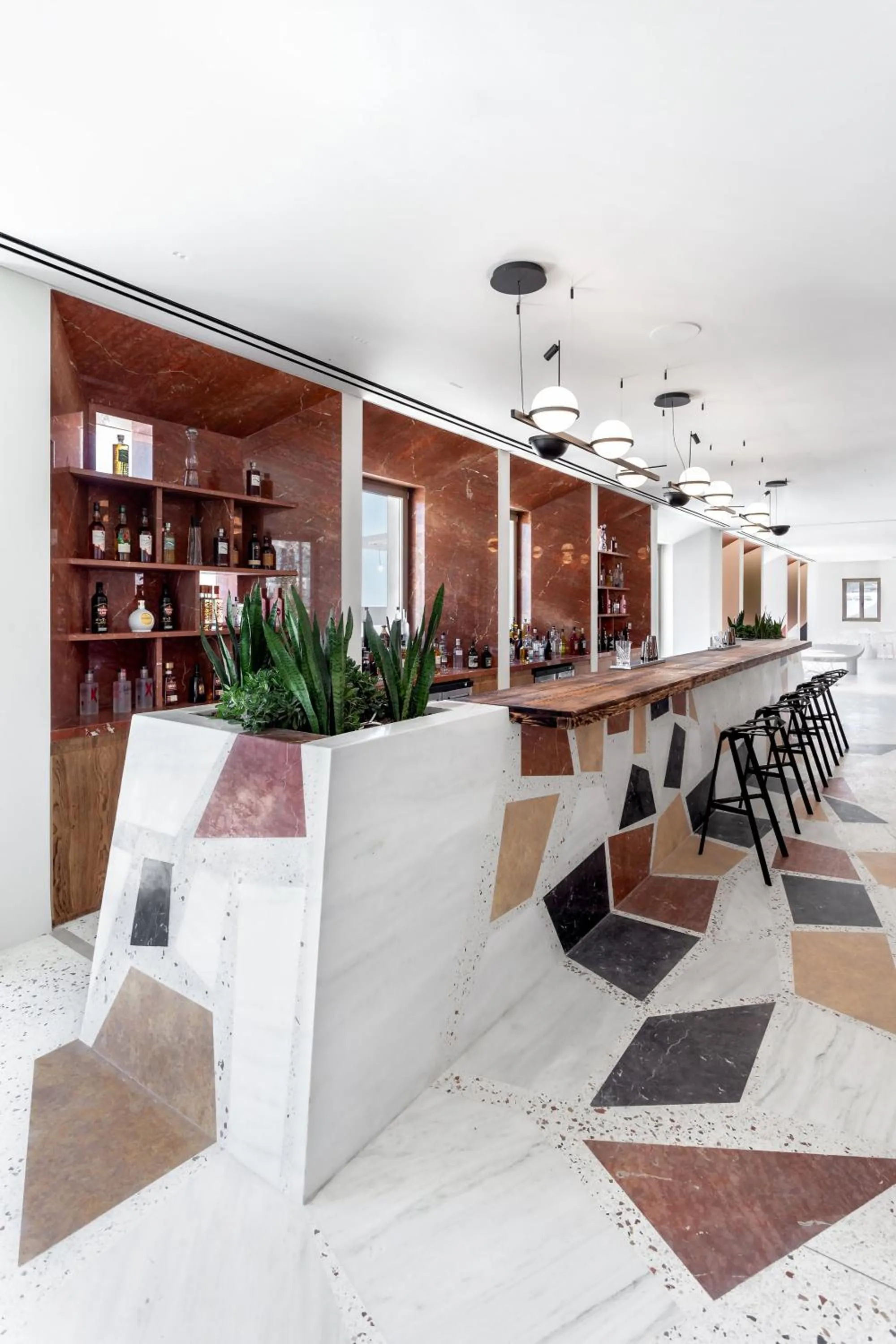 Lounge or bar in Noūs Santorini