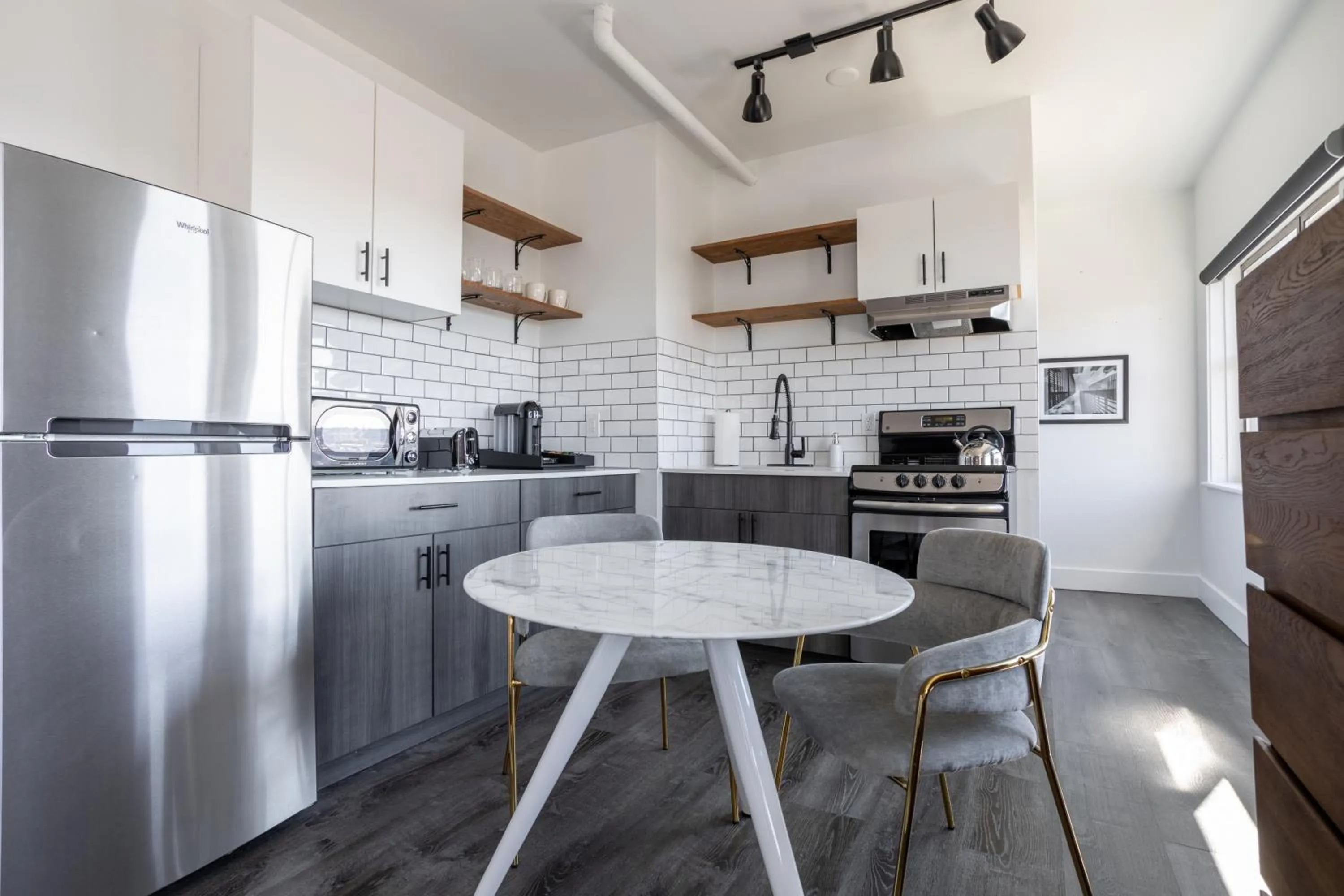 kitchen in Reside Seattle Downtown, a Wyndham Residence