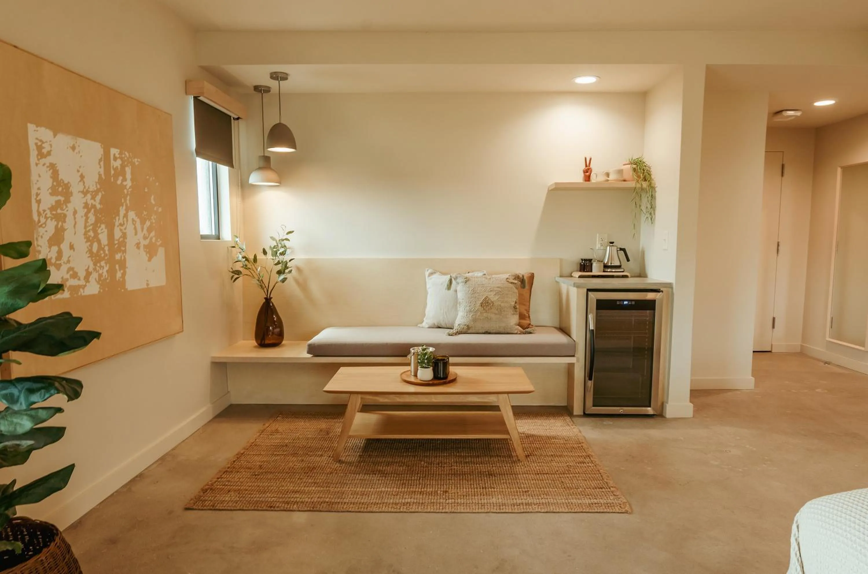 Seating area in Brut Hotel