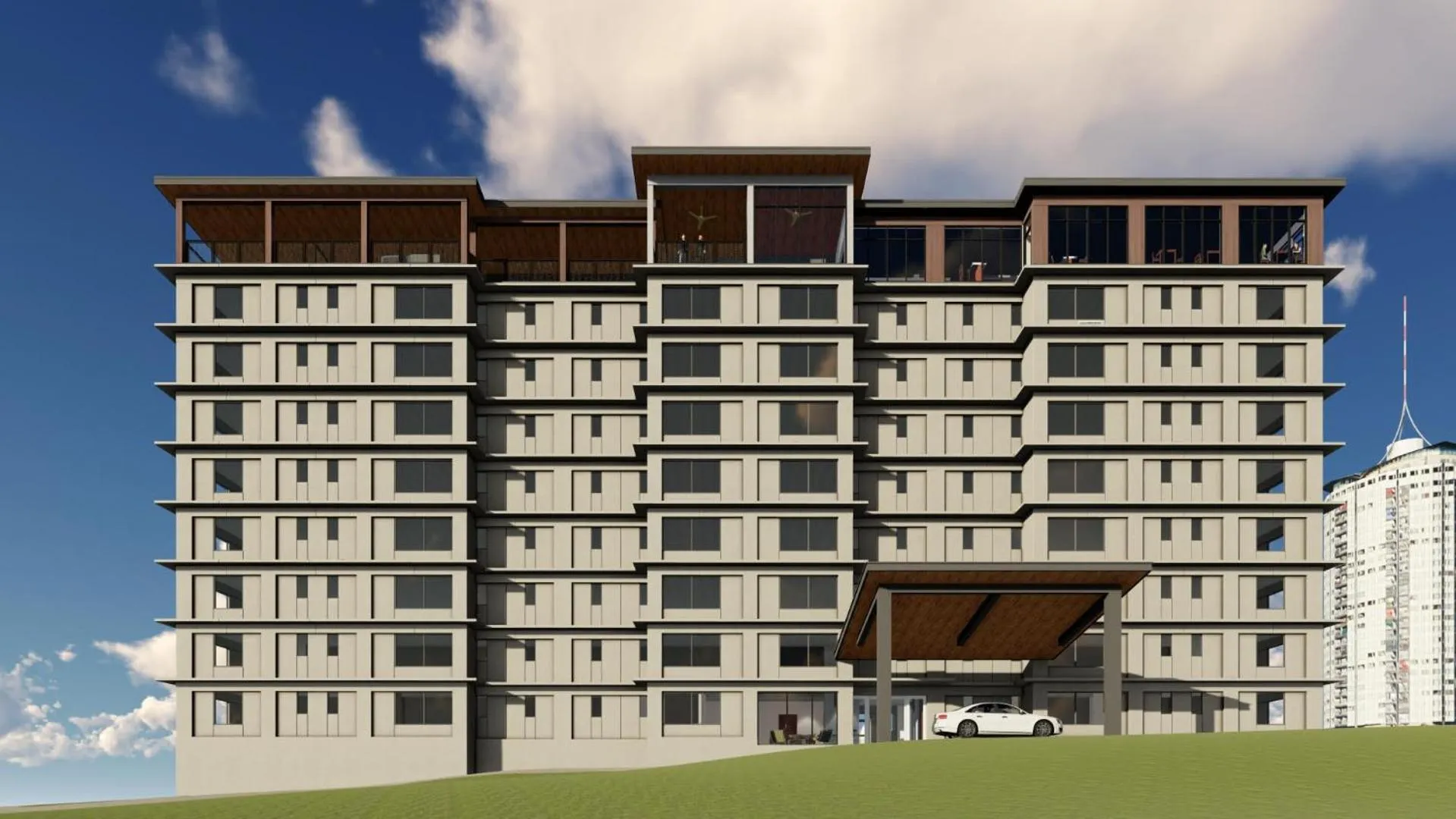 Property building in Brut Hotel