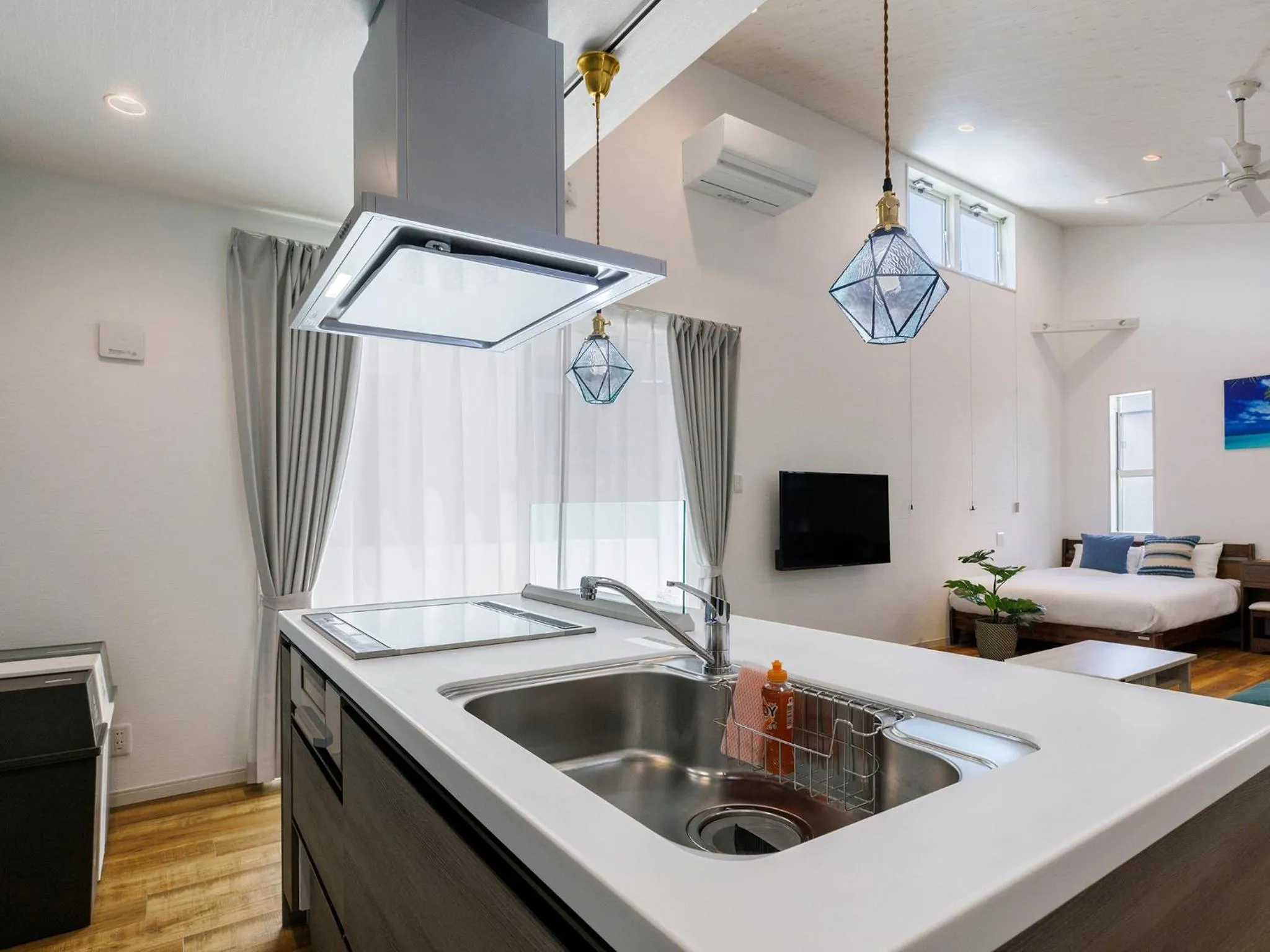 Kitchen or kitchenette in la ohana～瀬底島～（2022年OPEN）