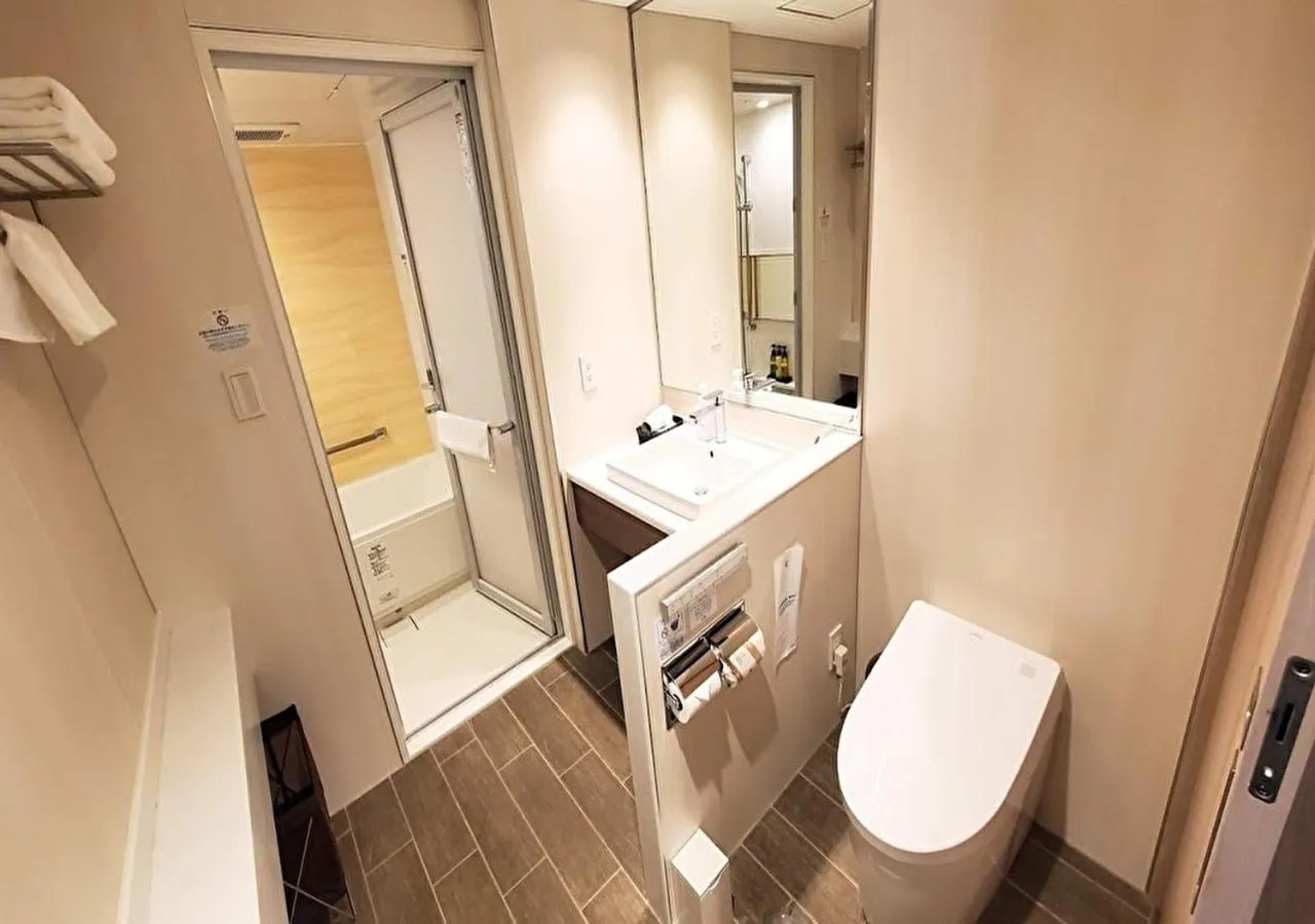 Bathroom in KEIKYU EX INN HANEDA 3 minutes walk from A2 Exit of Tenkubashi Station