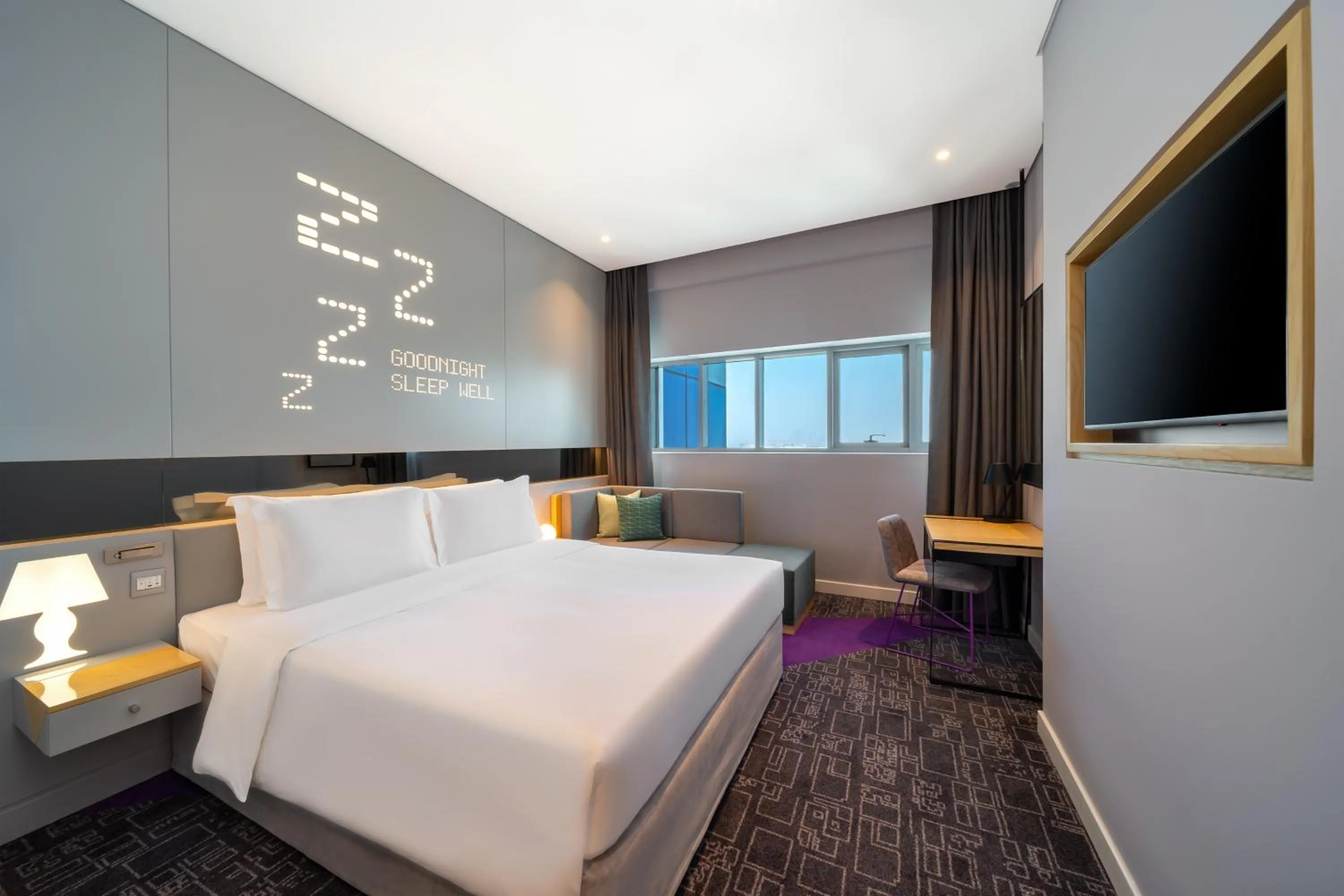 Bed in Studio M Al Barsha Hotel by Millennium