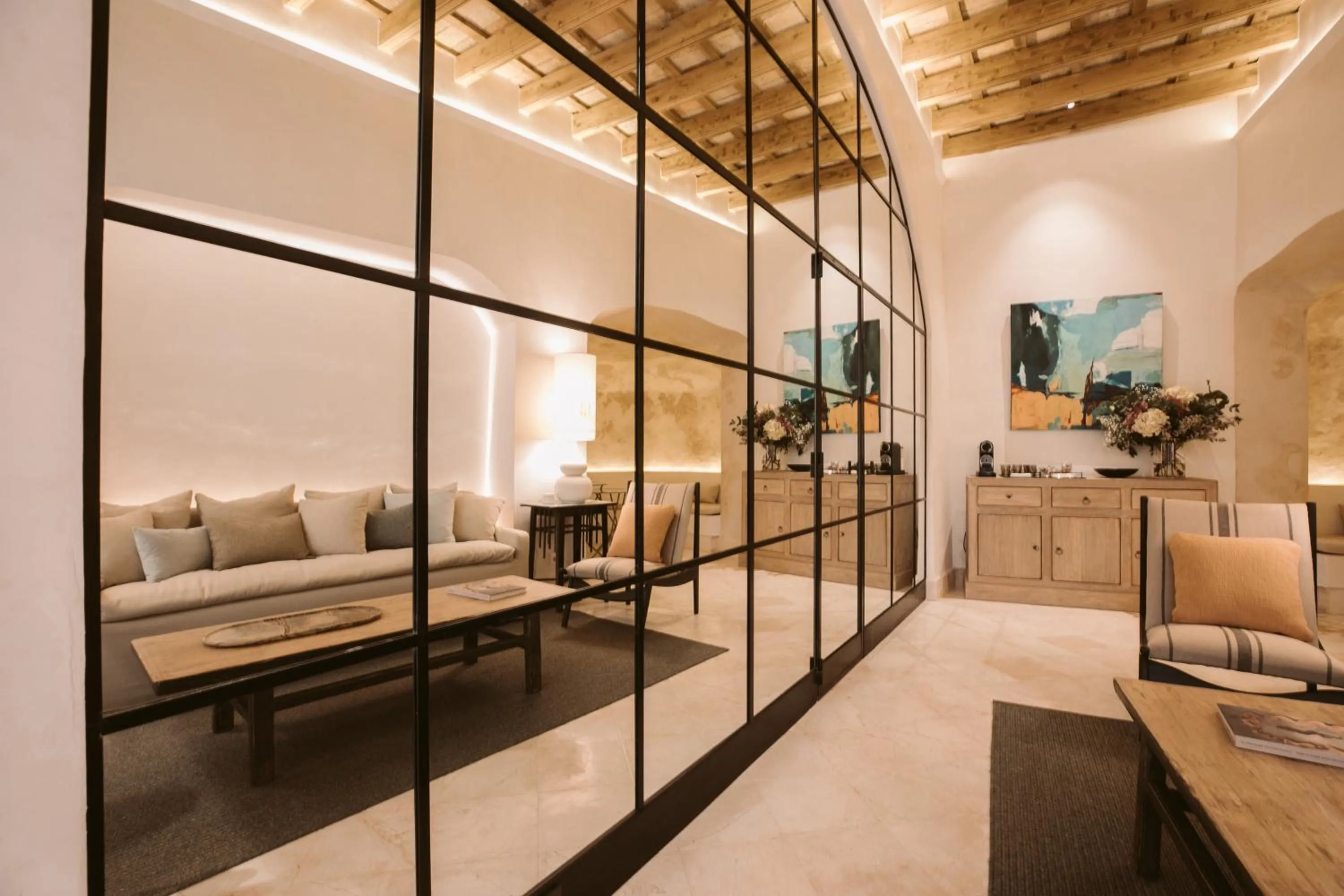 Seating area in Casa Aura Hotel