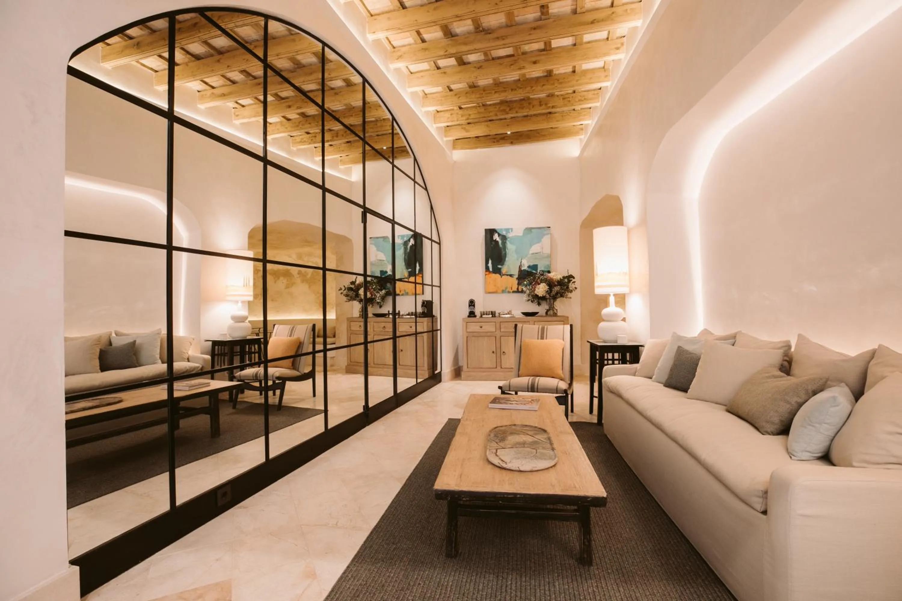 Seating area in Casa Aura Hotel