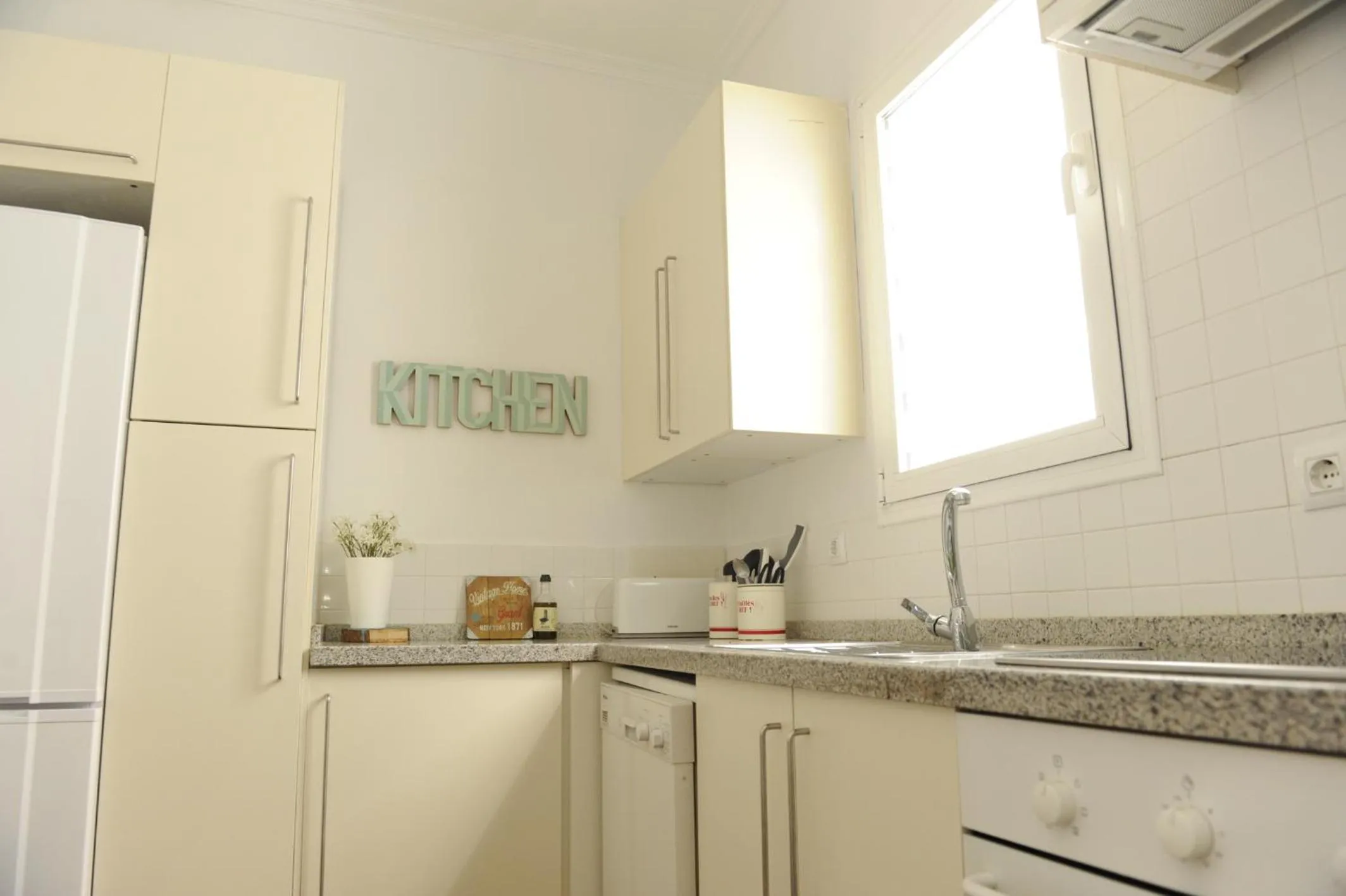 Kitchen or kitchenette in Apartamento vacacional Santa cruz