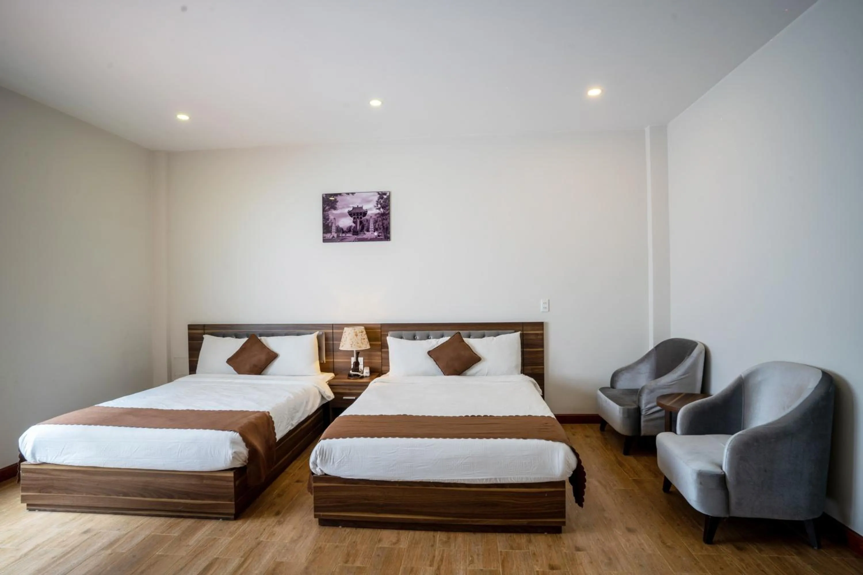 Bed in Mai Khanh Hotel