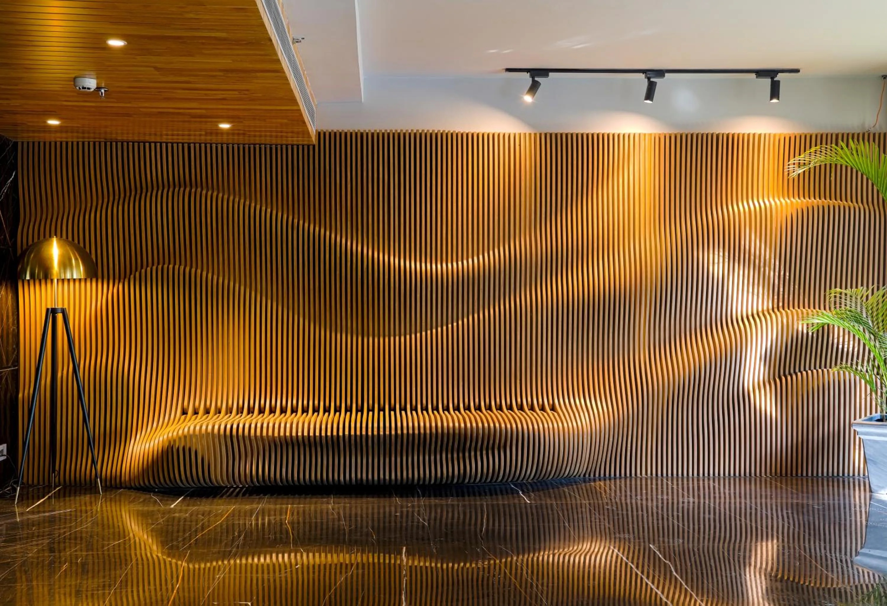 Seating area in AIR by Ahuja Residences