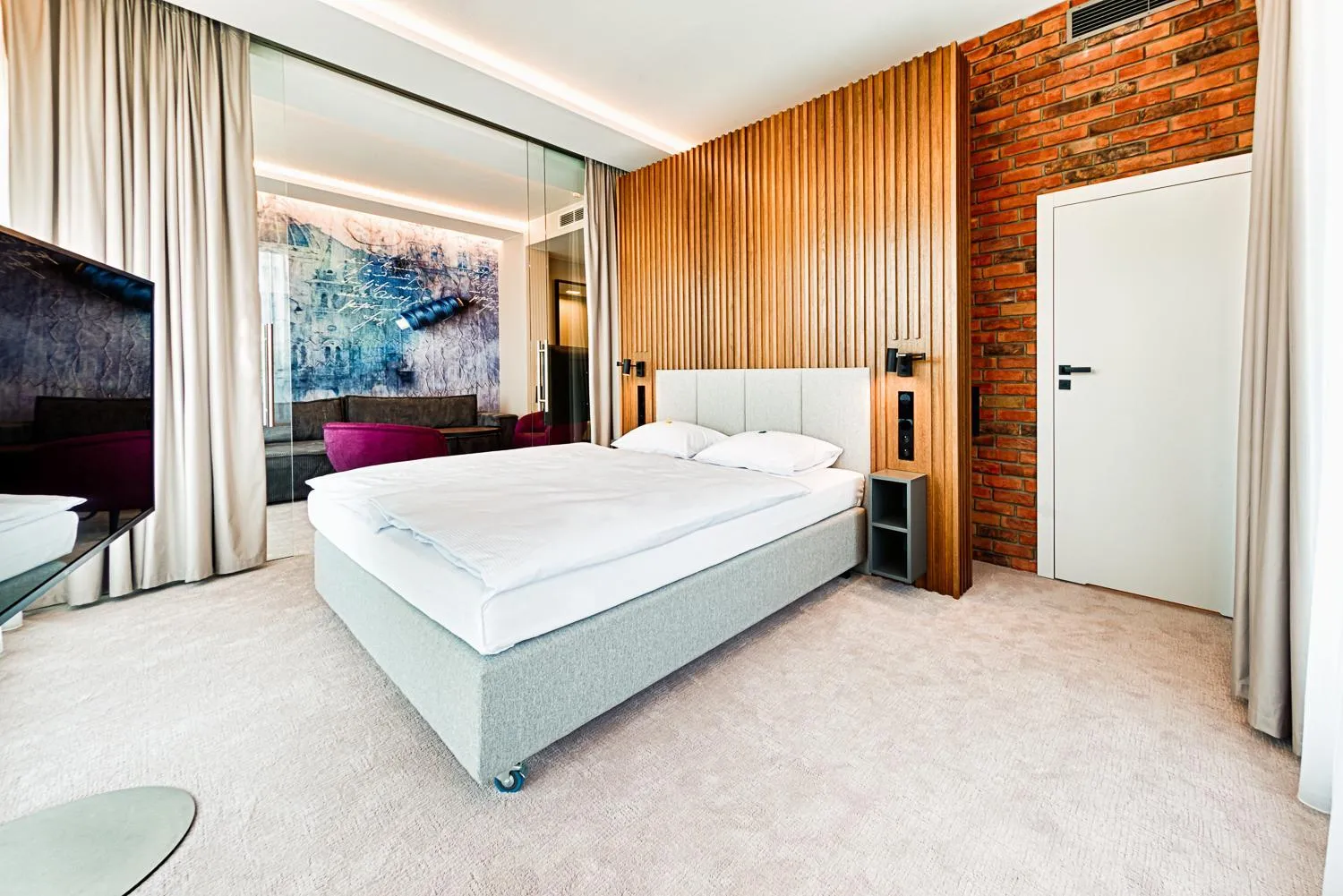 Bed in Hotel The Loom