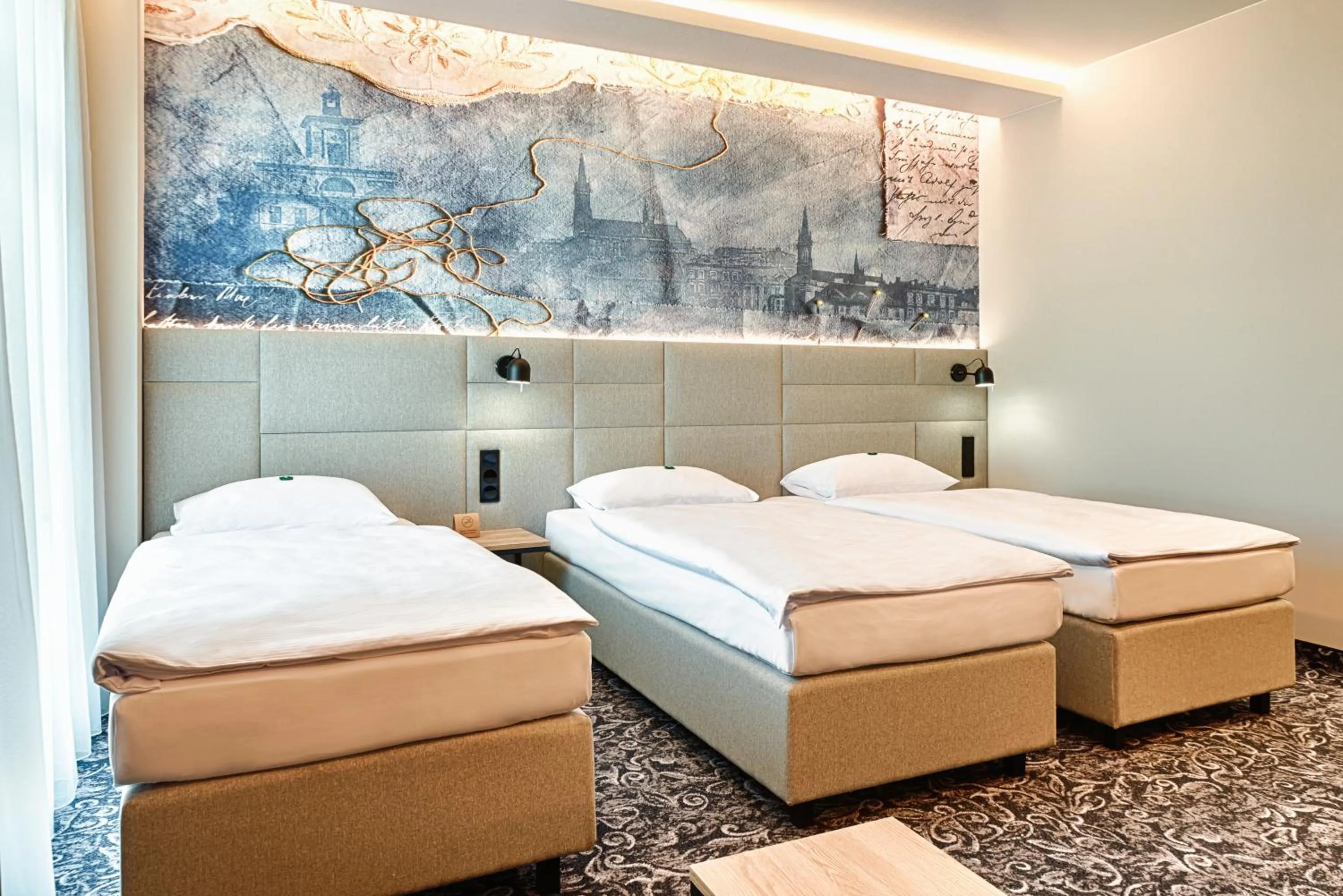 Bed in Hotel The Loom