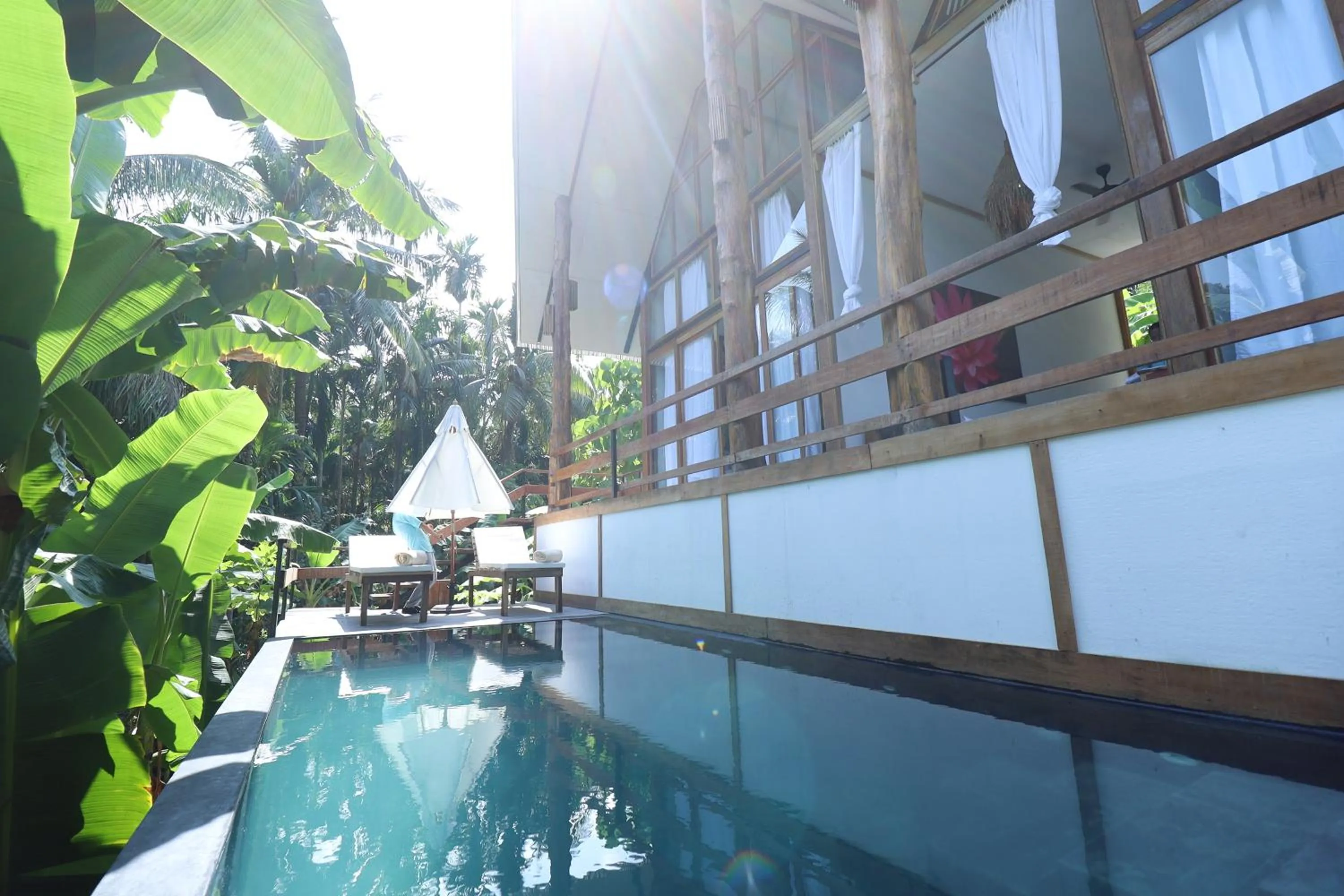 Pool view in Satya Boutique Resort & Spa