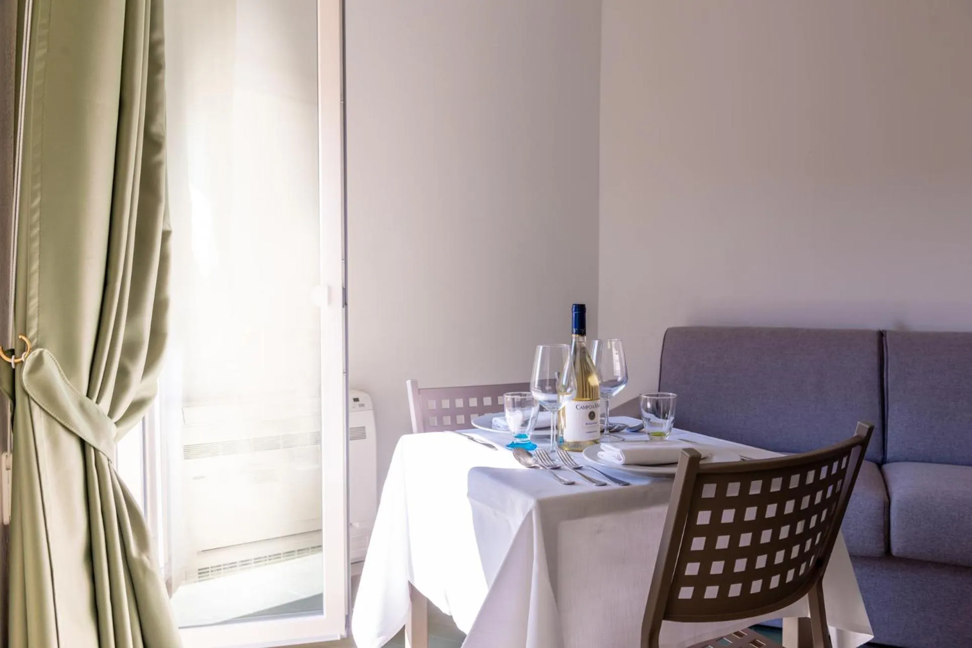 Dining area in Residence Marina di Cecina