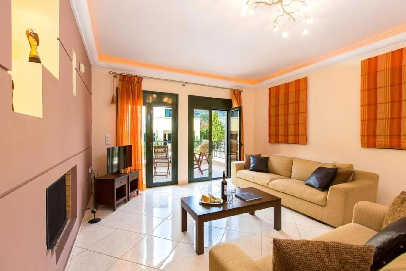 Living room in Argyro Villa