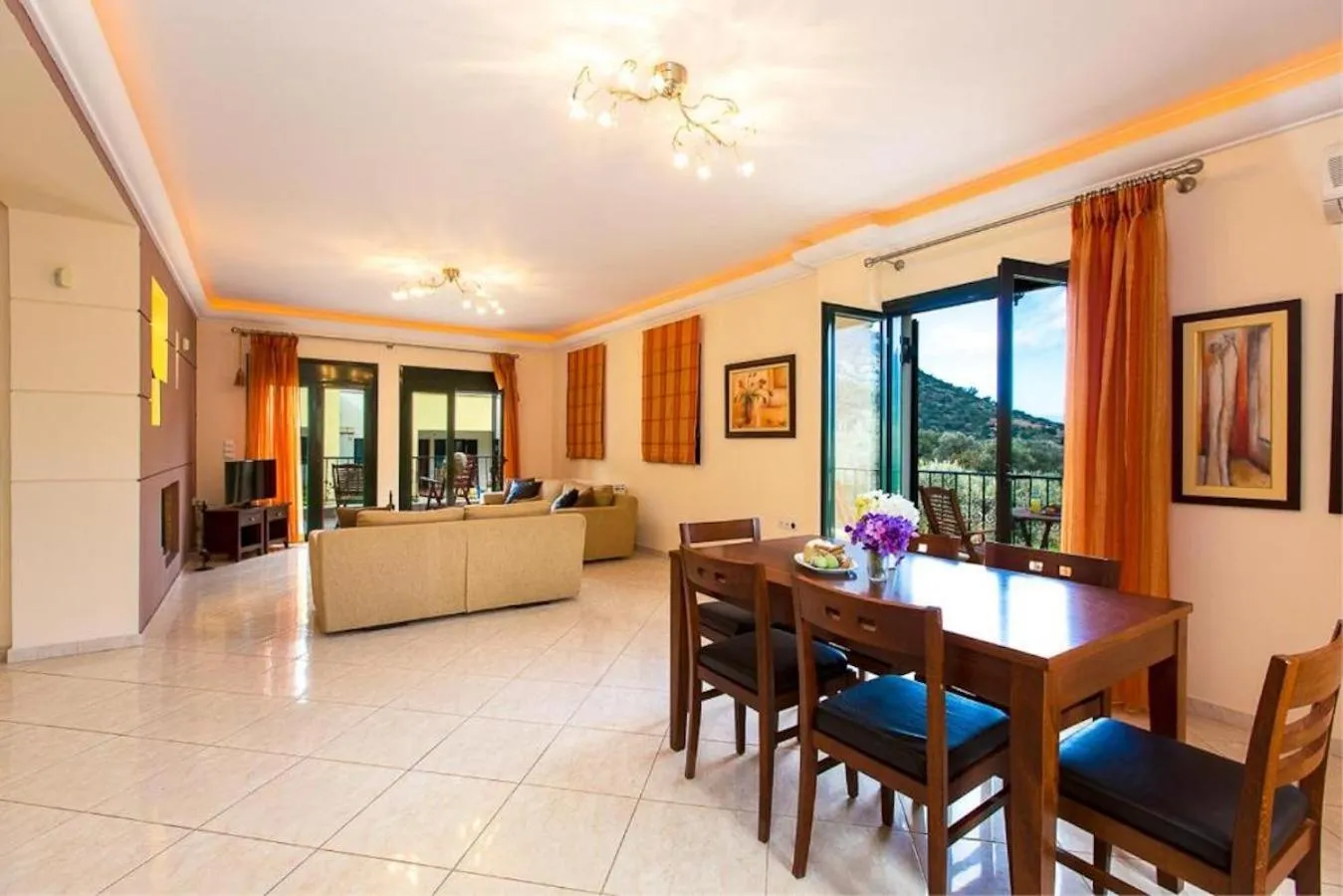 Living room in Argyro Villa