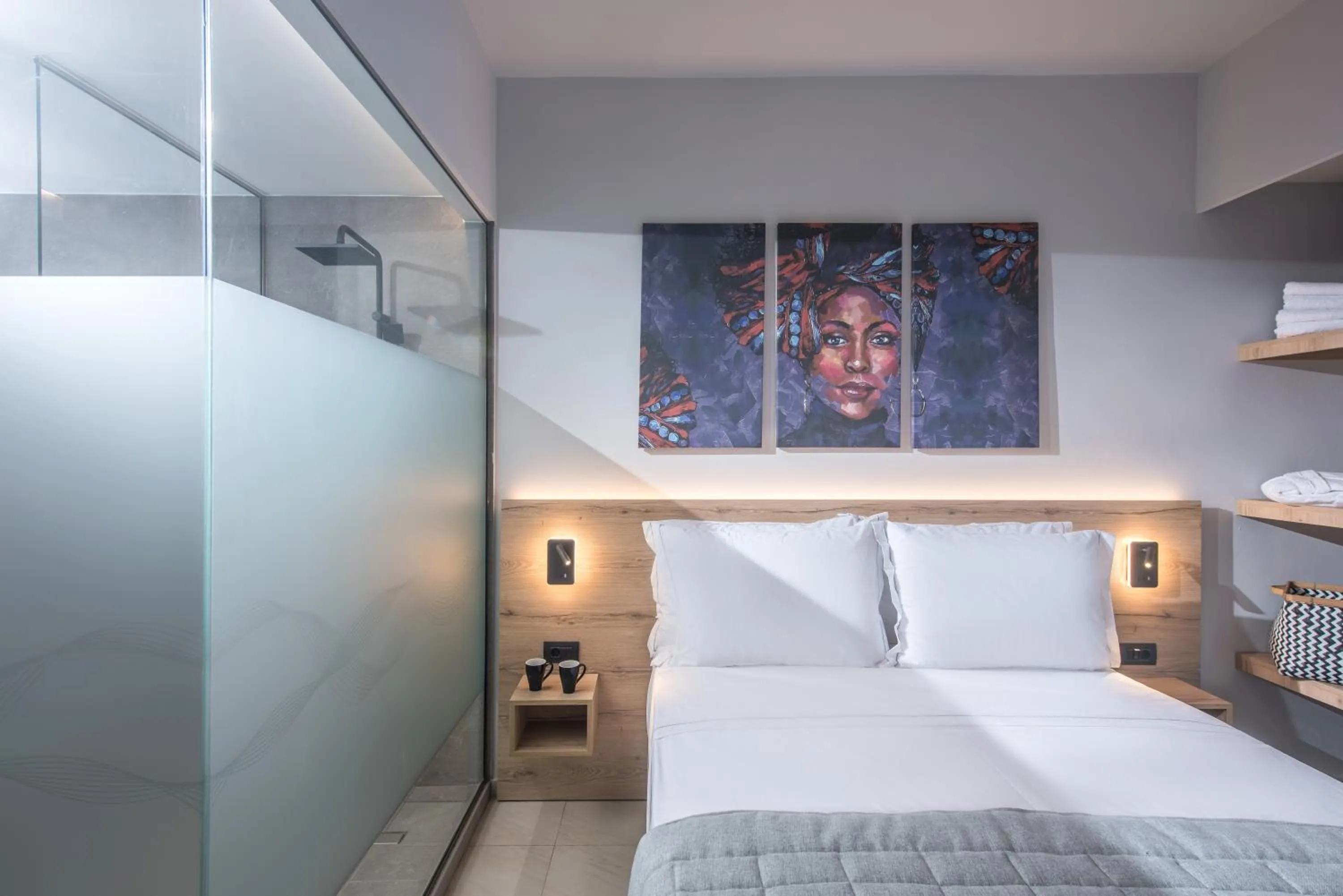 Coffee/tea facilities, Bed in Nuovo Crete By Sea