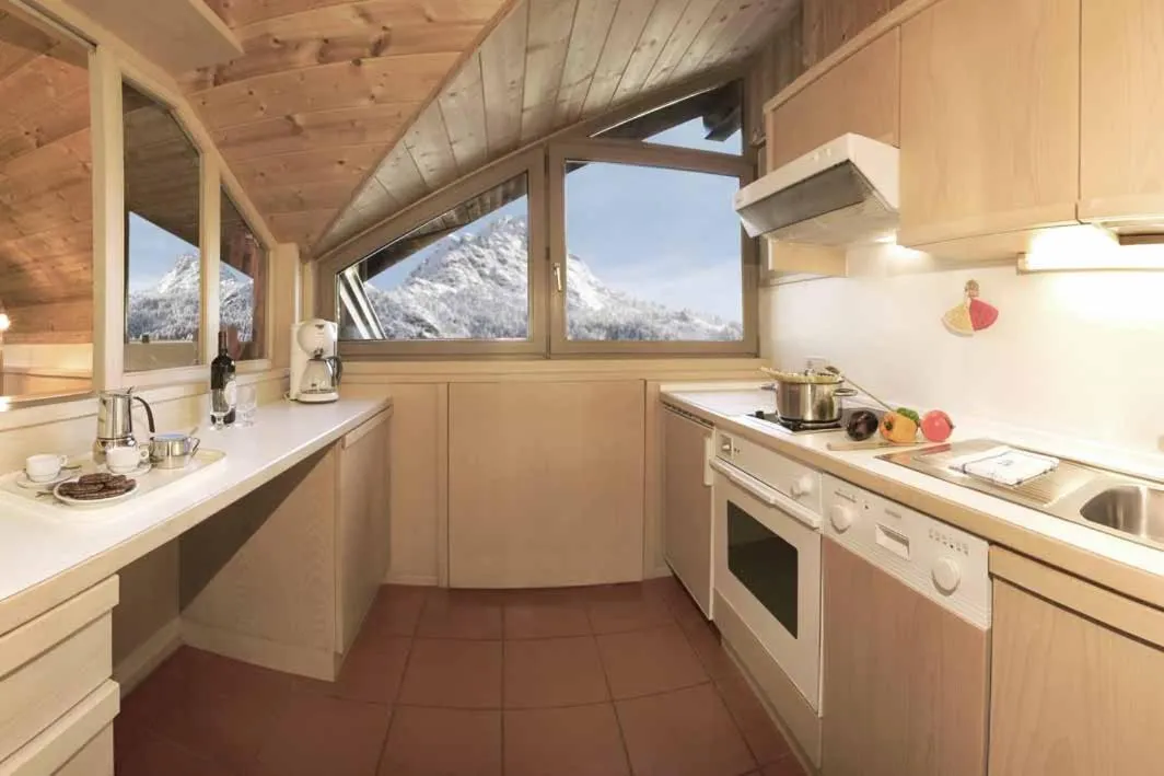 Kitchen or kitchenette in Residence Villa al Sole