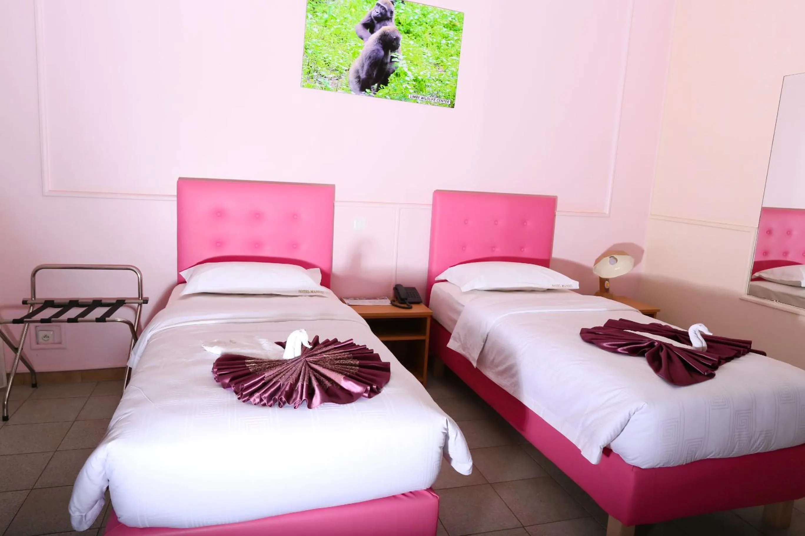 Bed in Hotel Mansel