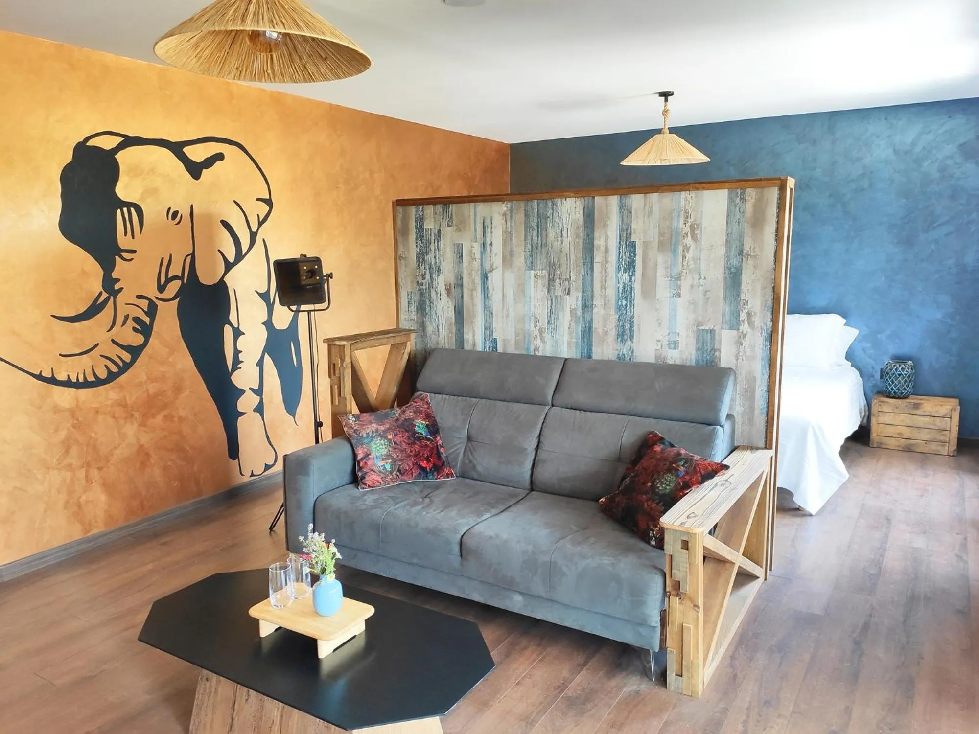 Living room in Villa Occitana