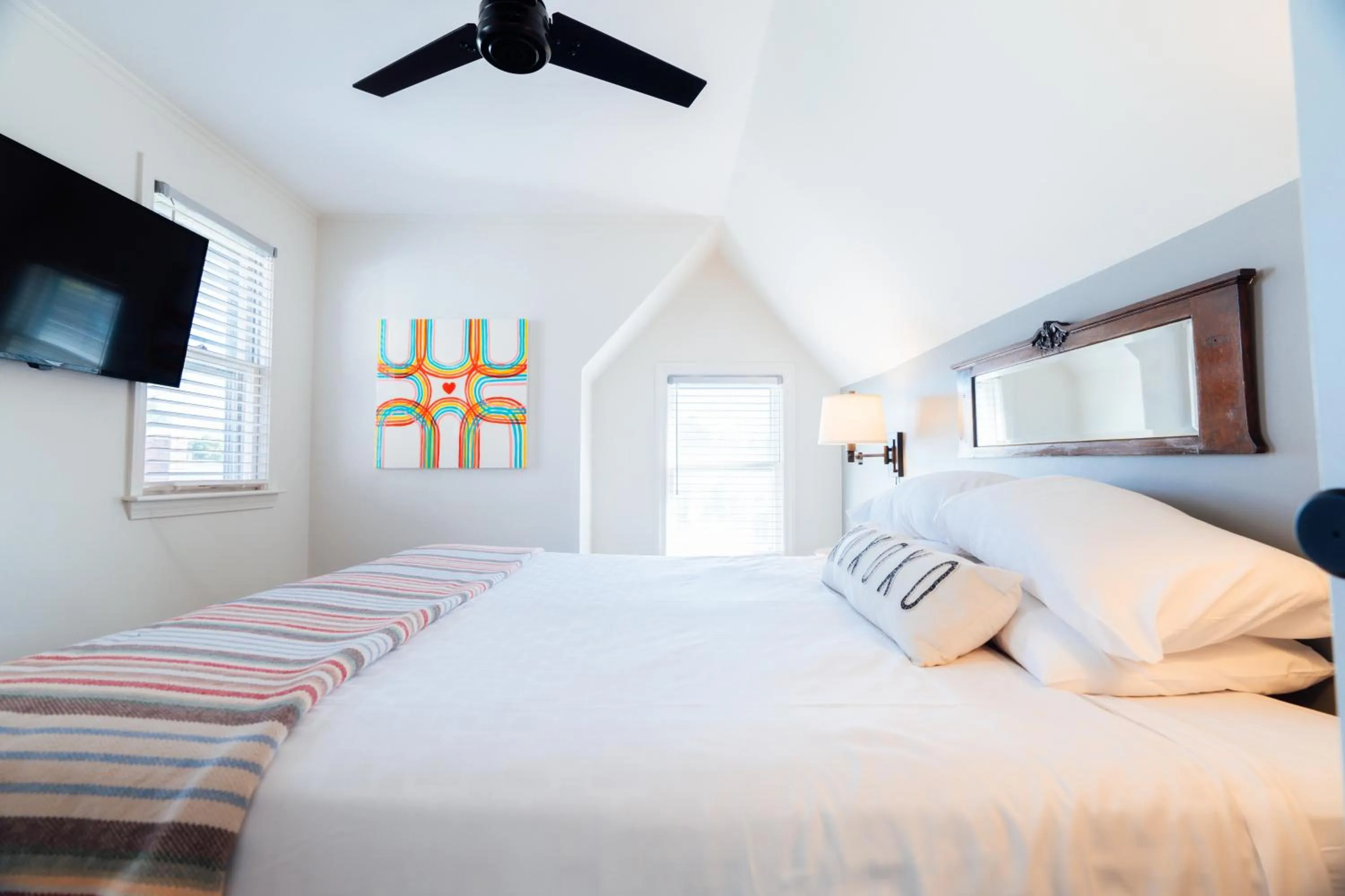 Bed in Mercury Hotel Provincetown