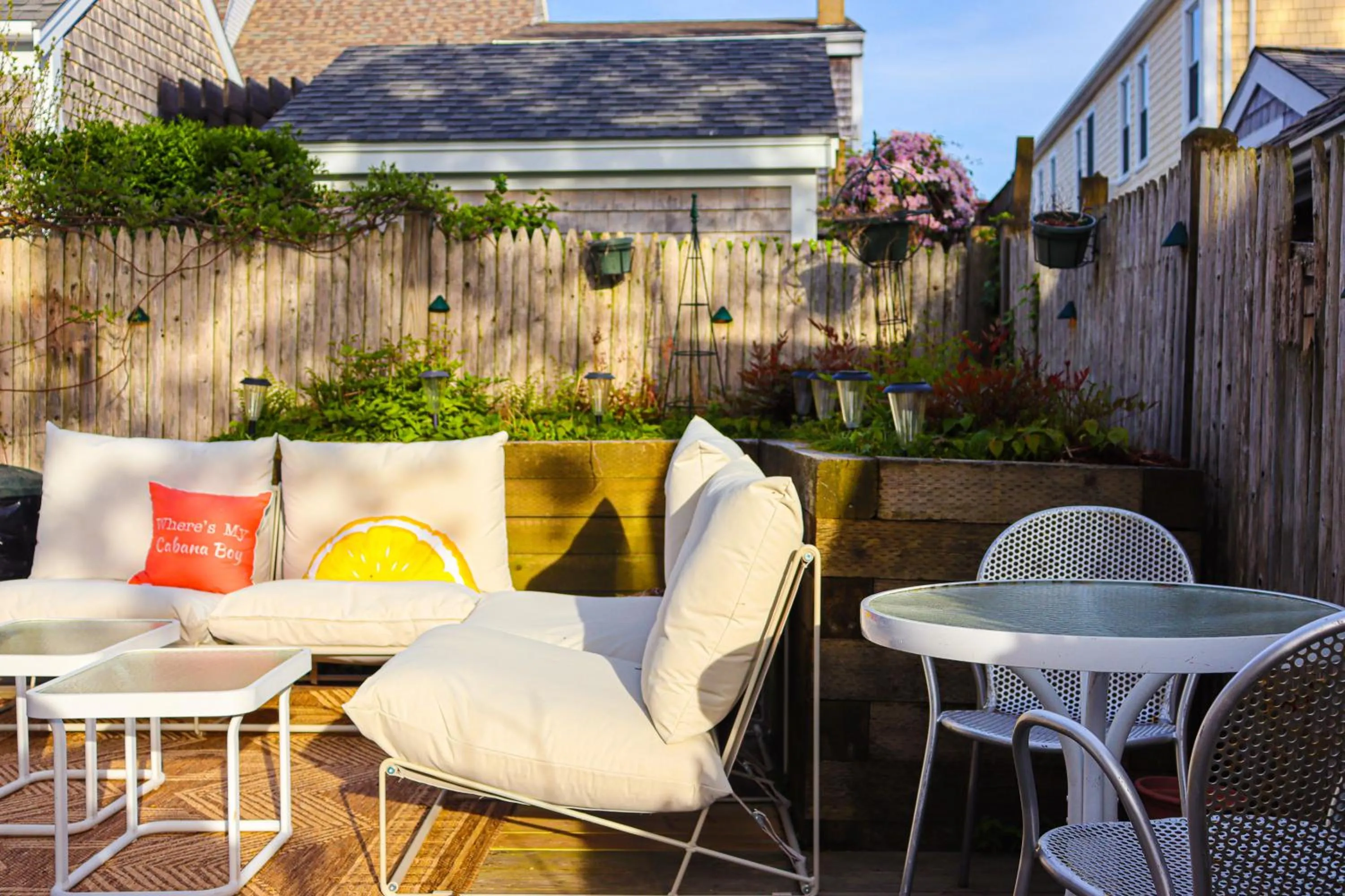 Seating area in Mercury Hotel Provincetown