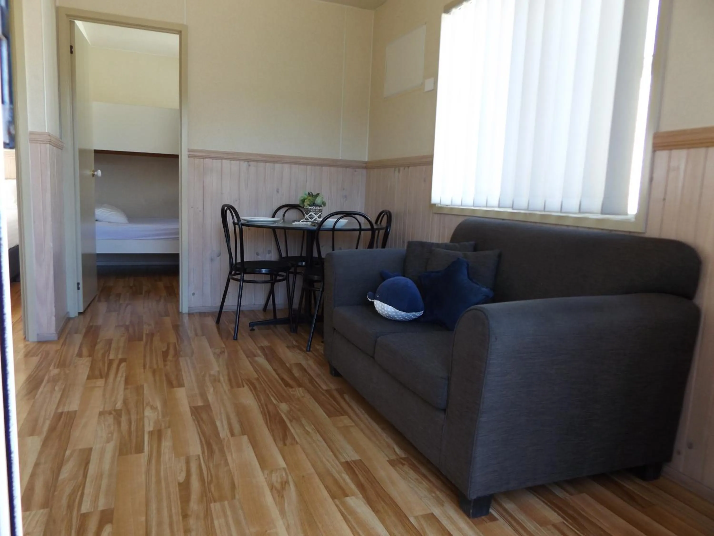 Living room in Birubi Beach Holiday Park