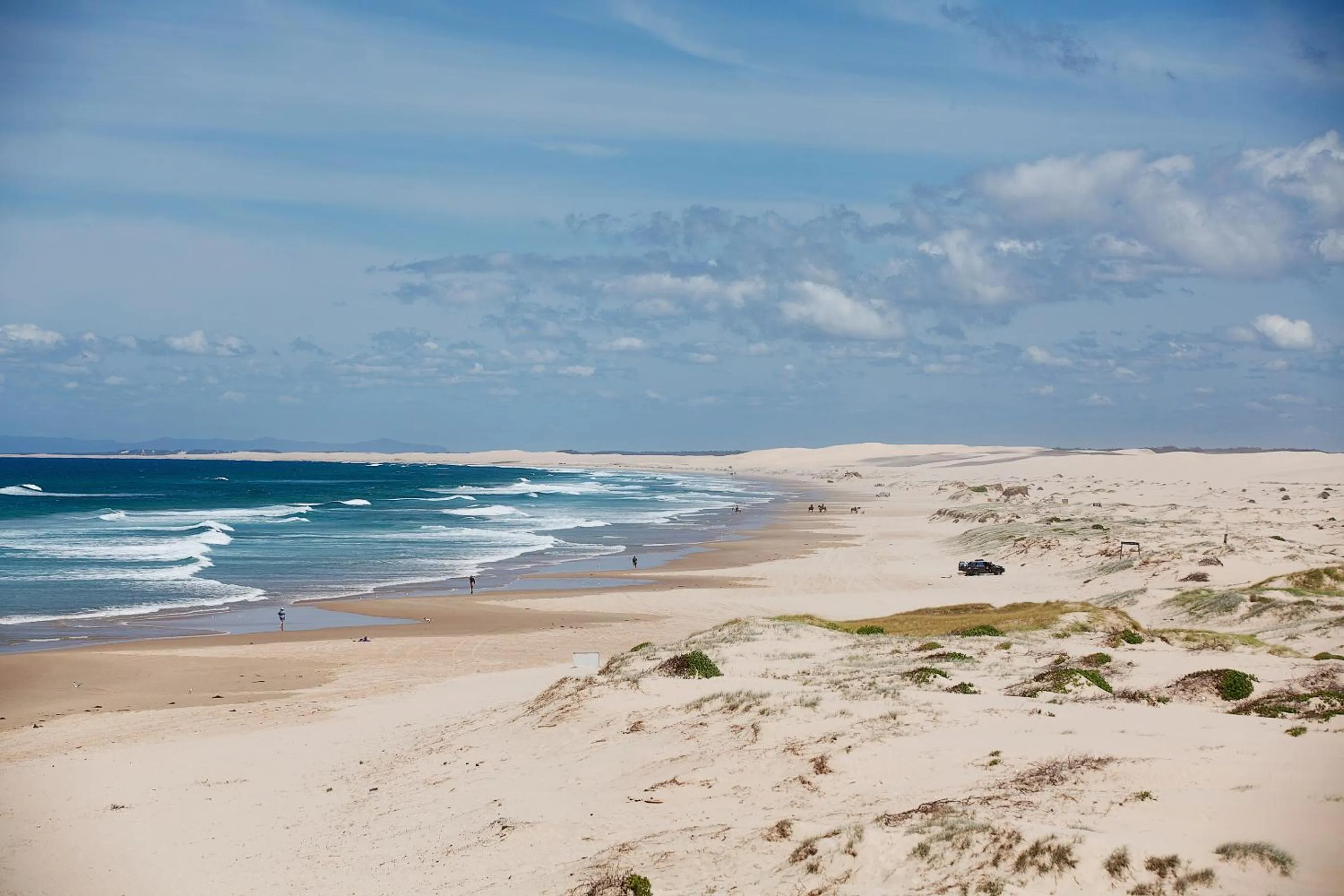 Beach in Birubi Beach Holiday Park