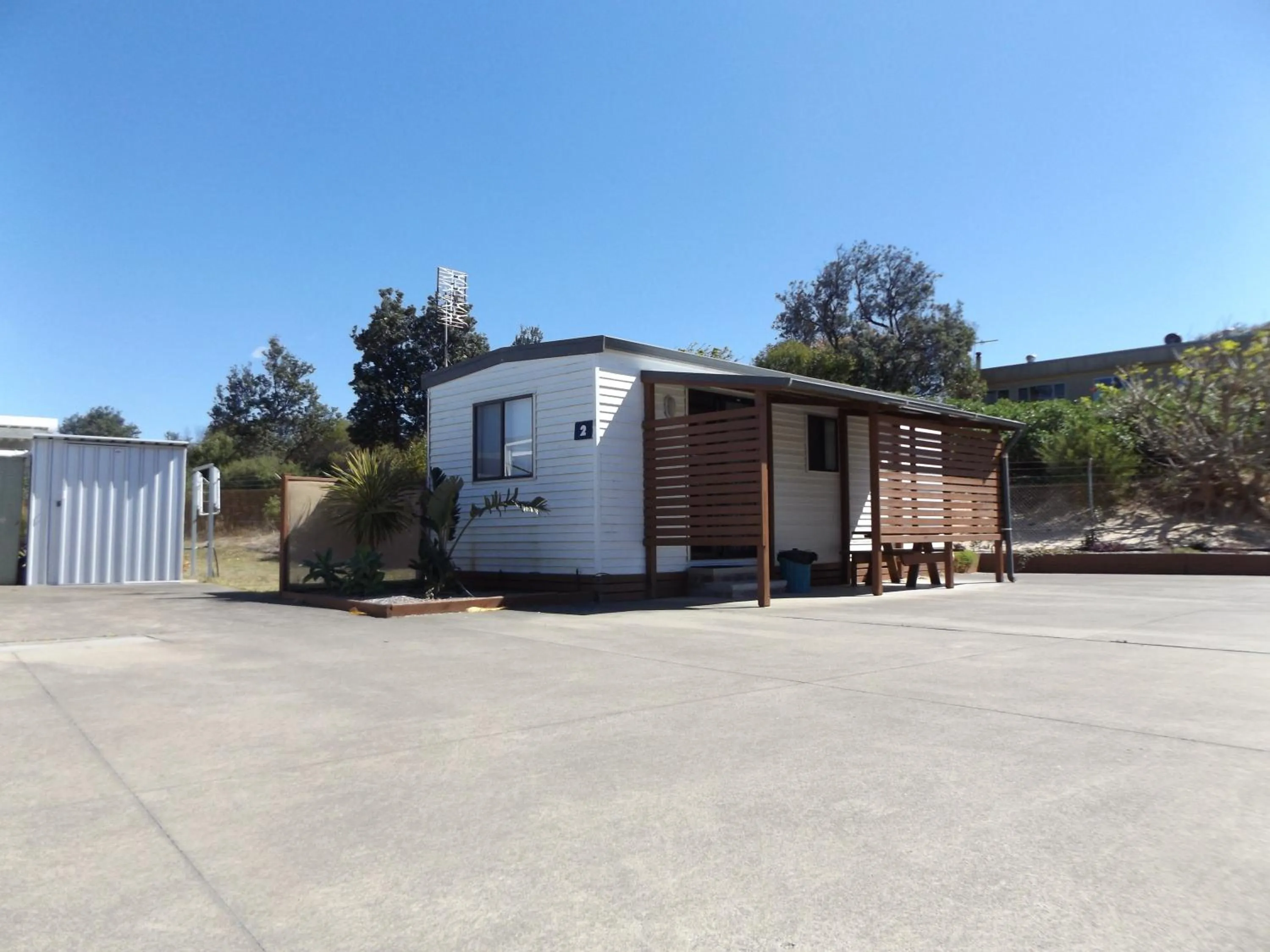 Facade/entrance in Birubi Beach Holiday Park