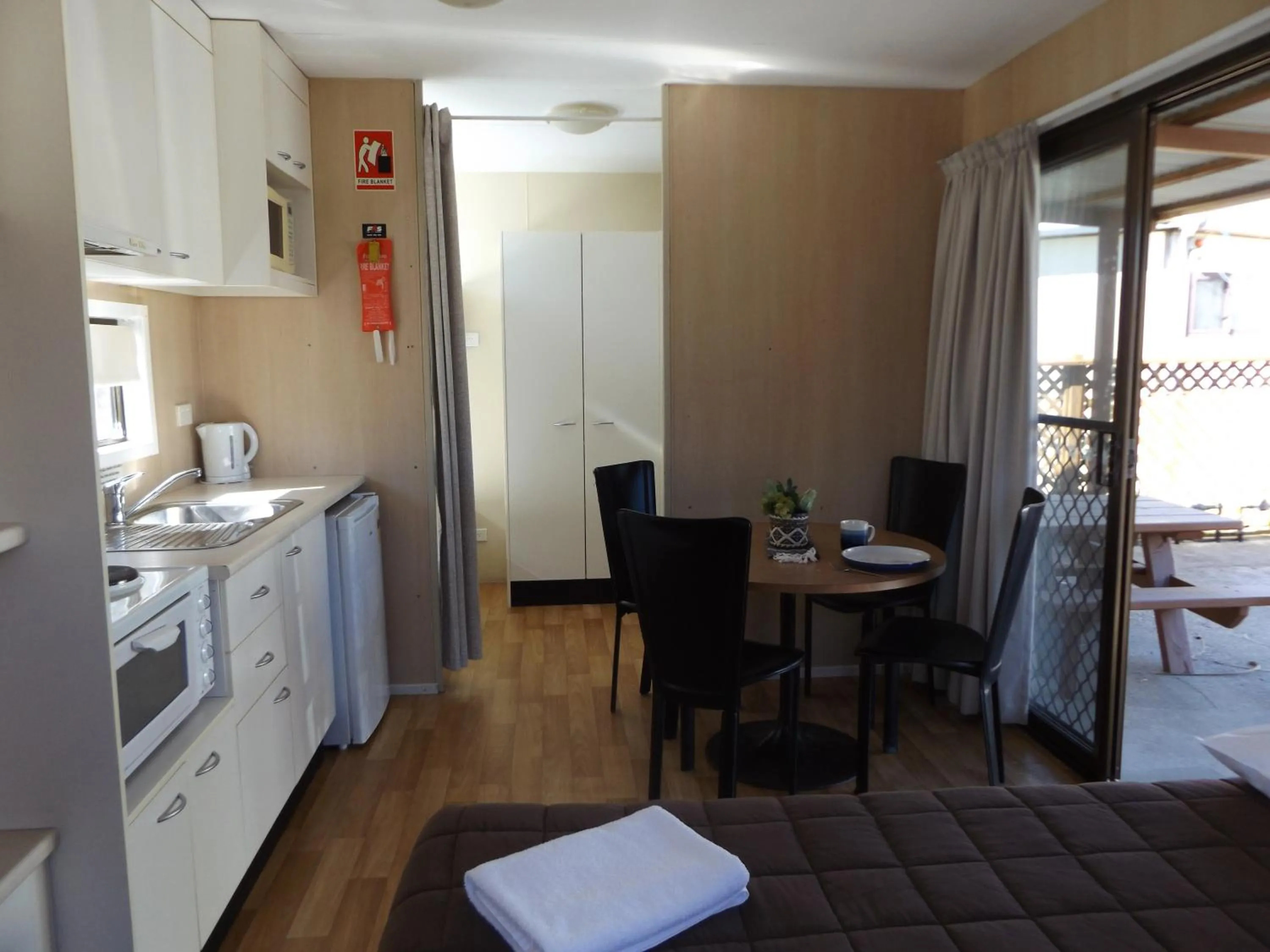 Dining area in Birubi Beach Holiday Park