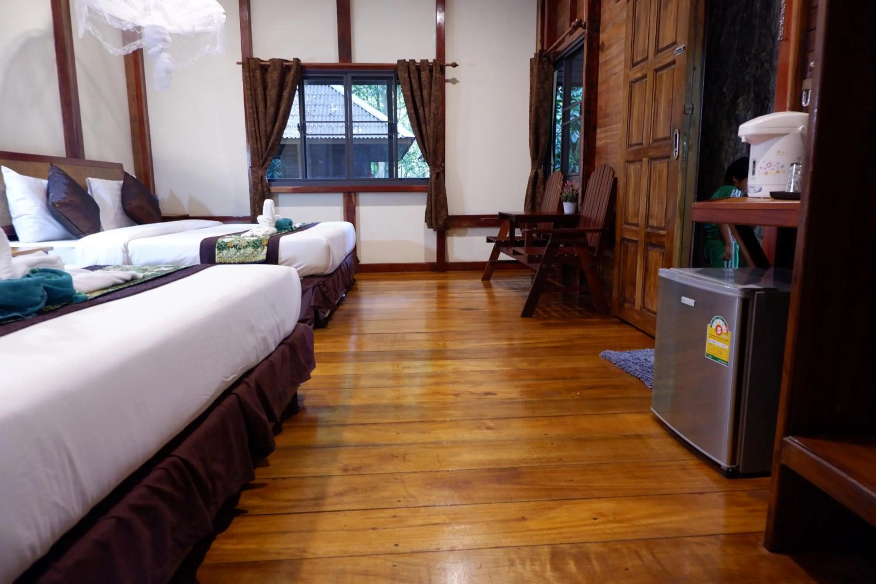Bed in Khao Sok Nature Resort